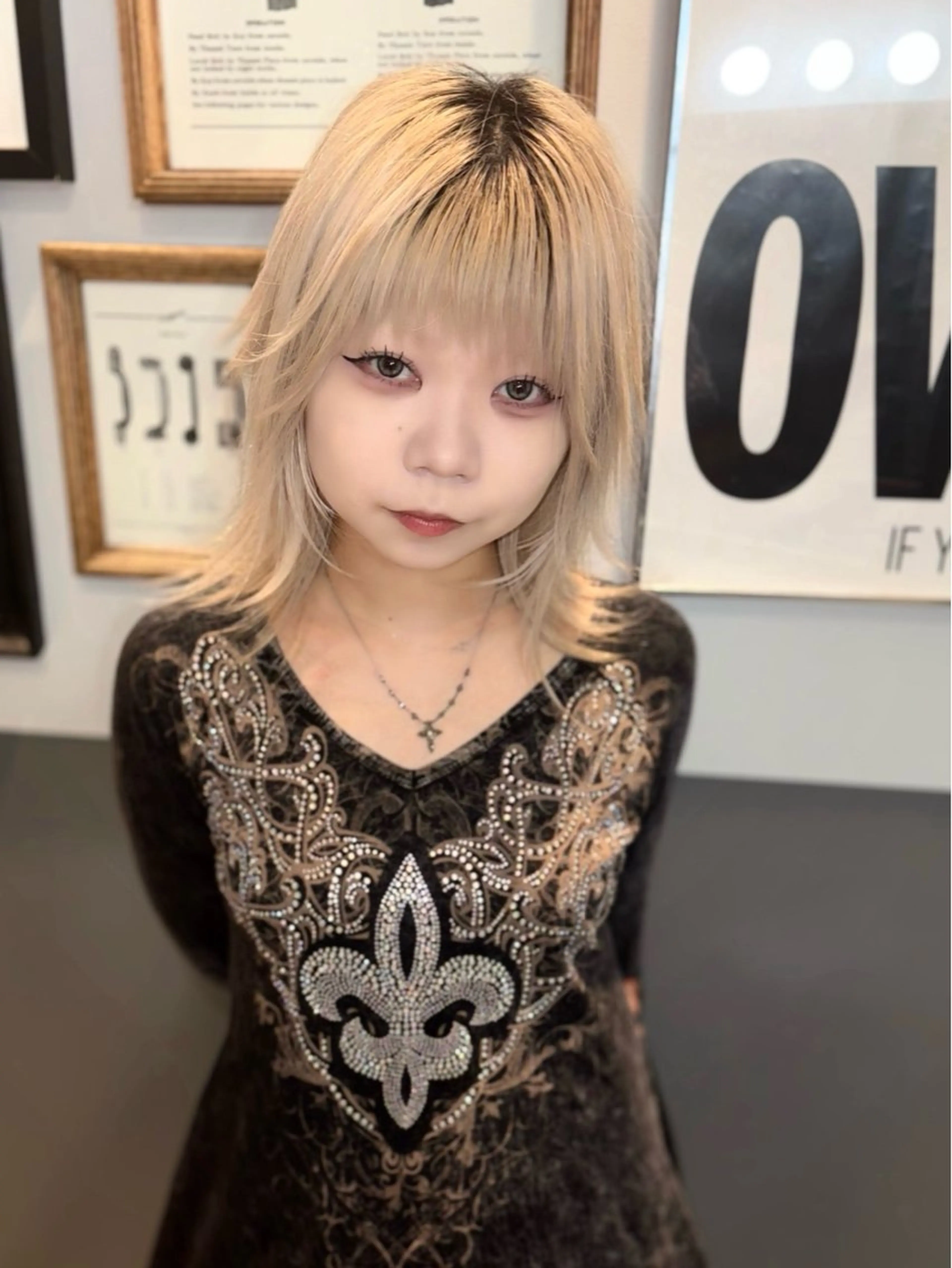 ミディアム カット トリートメント 優 作のヘアスタイル