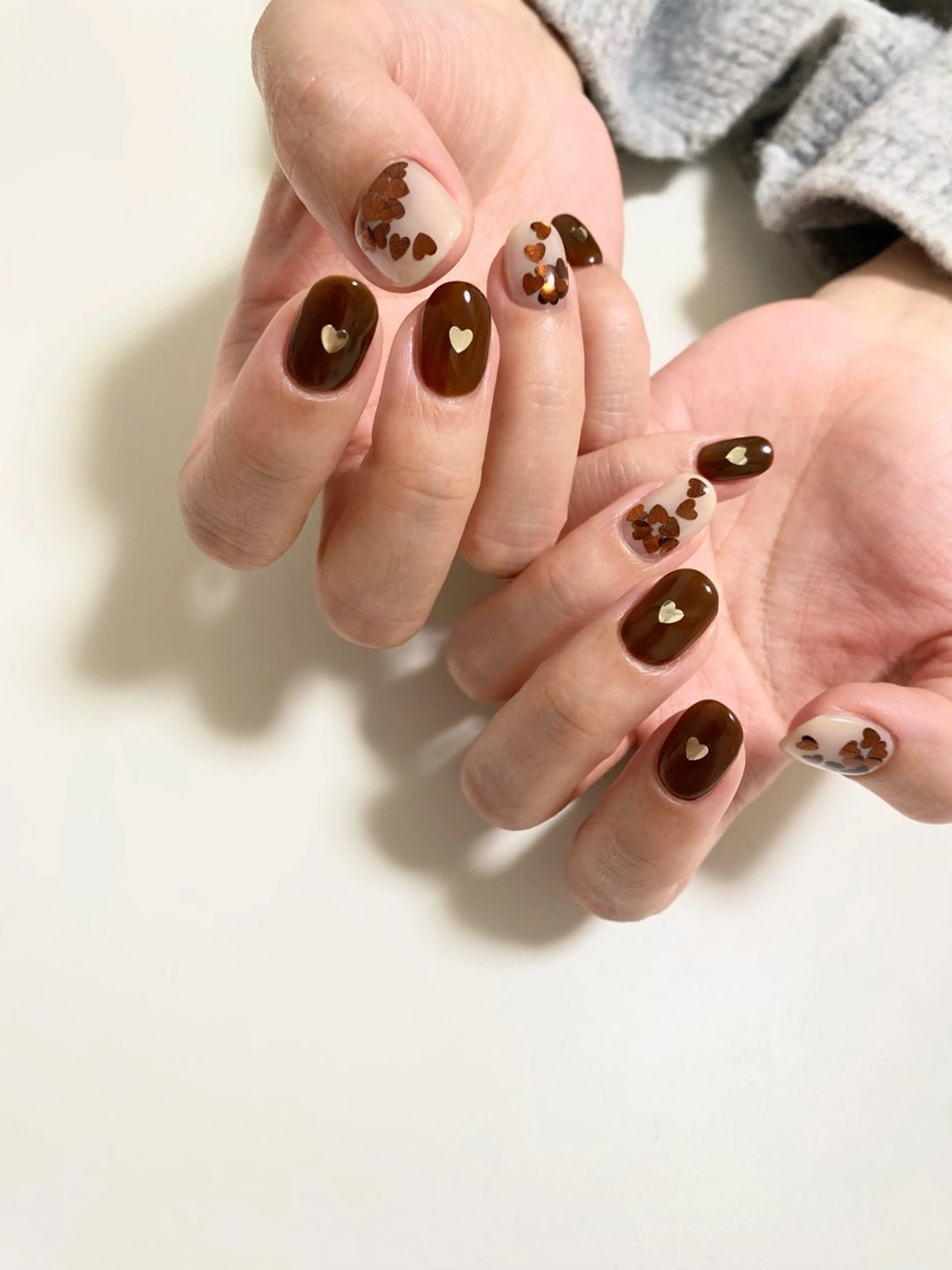 ネイル ハート ハンドネイル kokori nailのネイルデザイン