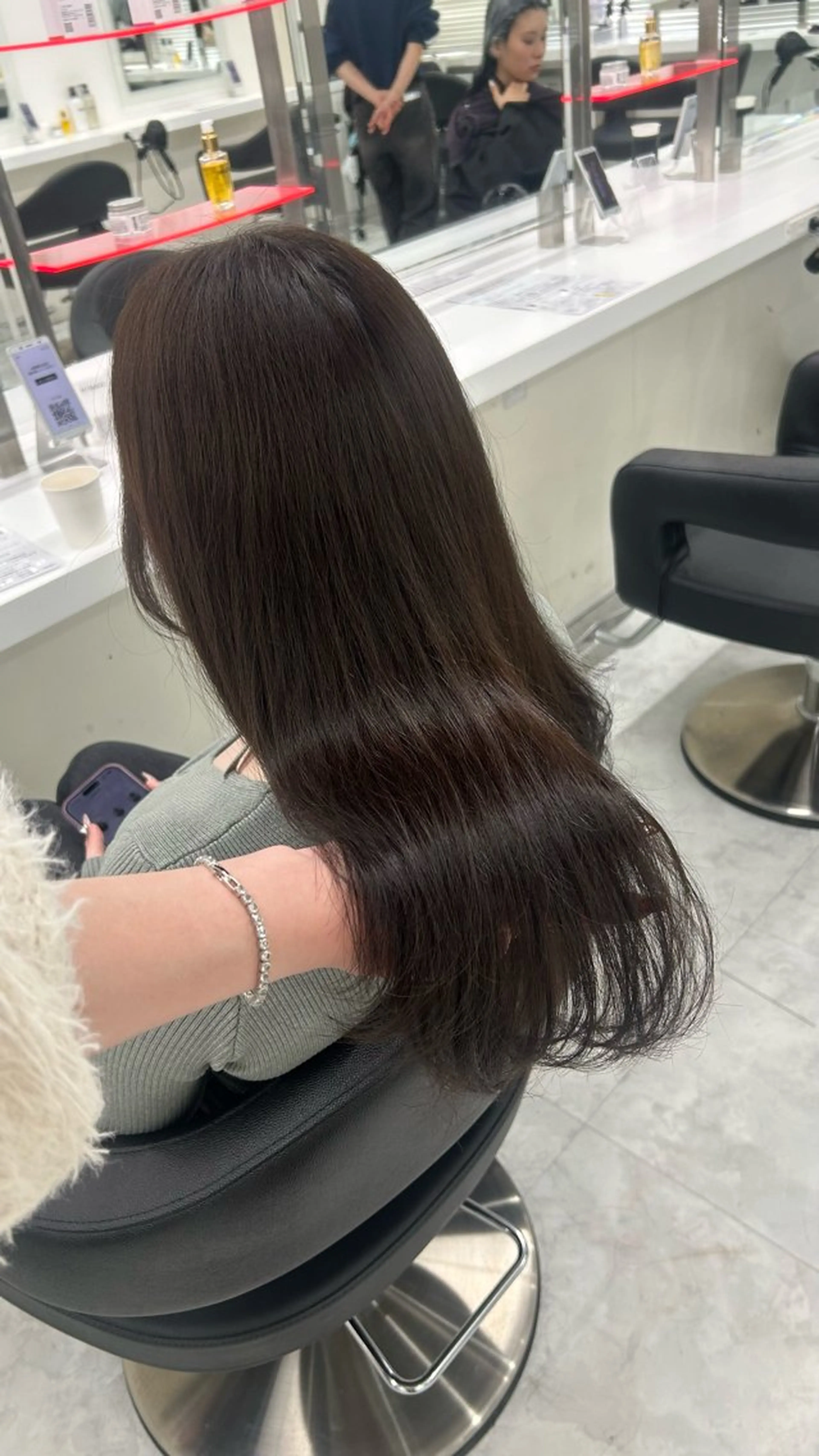 ロング カラー パーマ ヘアアレンジ メンズ キッズ ヘアカラー トリートメント 🩶盛れ✖️韓国ヘア 🩶Himari🎀のヘアスタイル