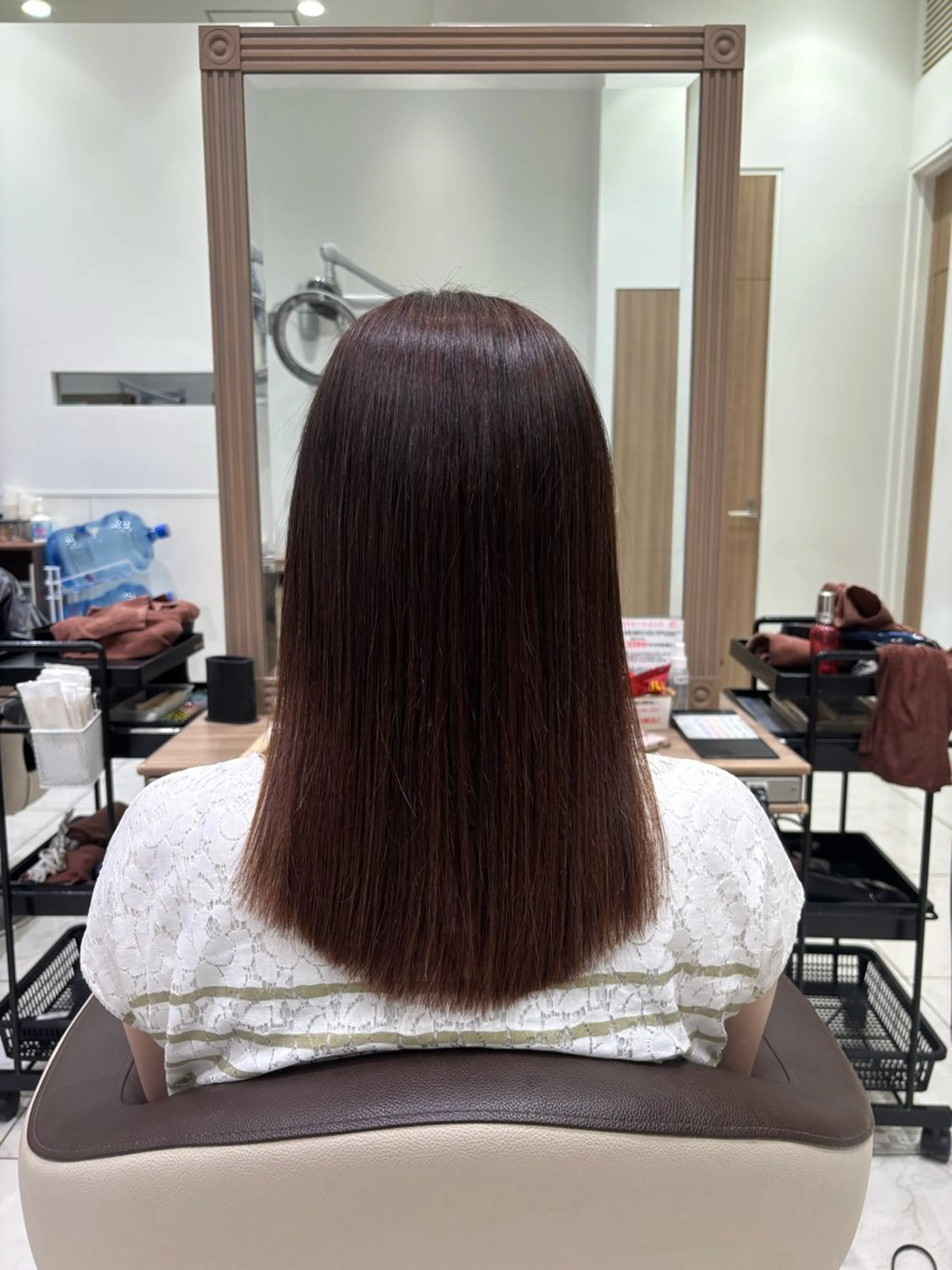 セミロング 縮毛矯正 縮毛矯正 鈴木かのん /メンズモデル募集中のヘアスタイル