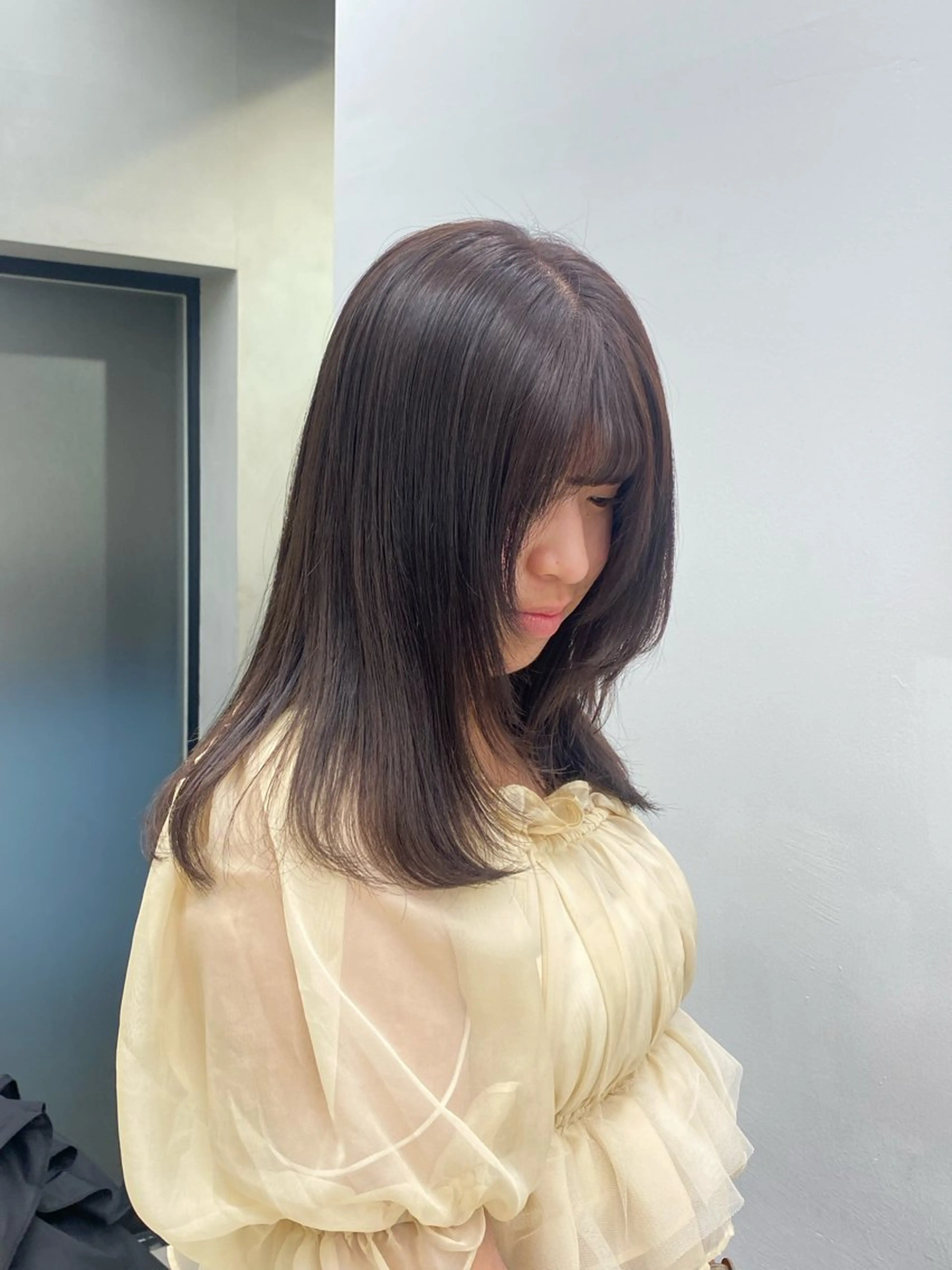 ミディアム カラー カット ヘアカラー 縮毛矯正 noa/ 渋谷のヘアスタイル