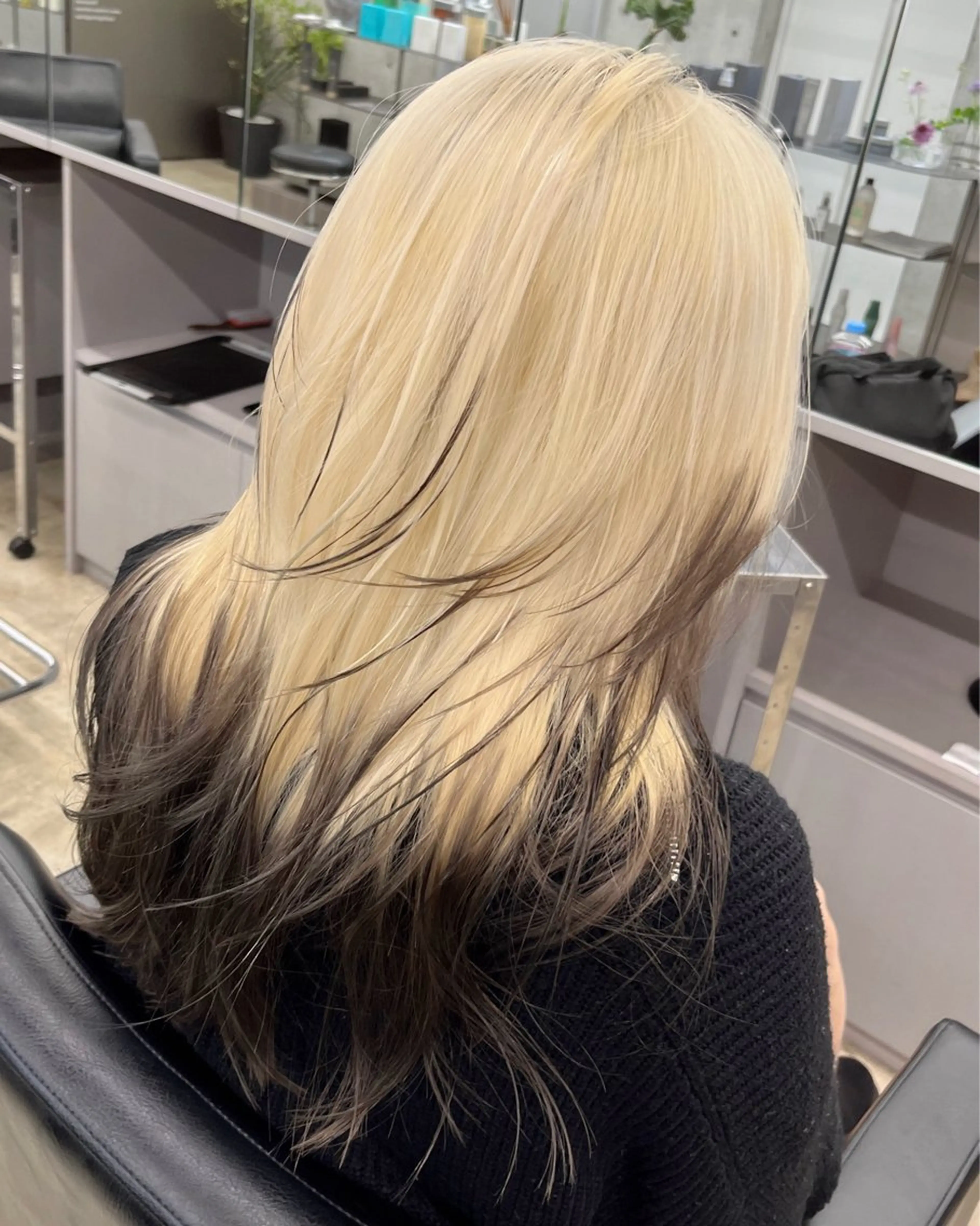 ロング カラー カット ヘアカラー ダブルカラー/ ケアブリーチ/クニトのヘアスタイル