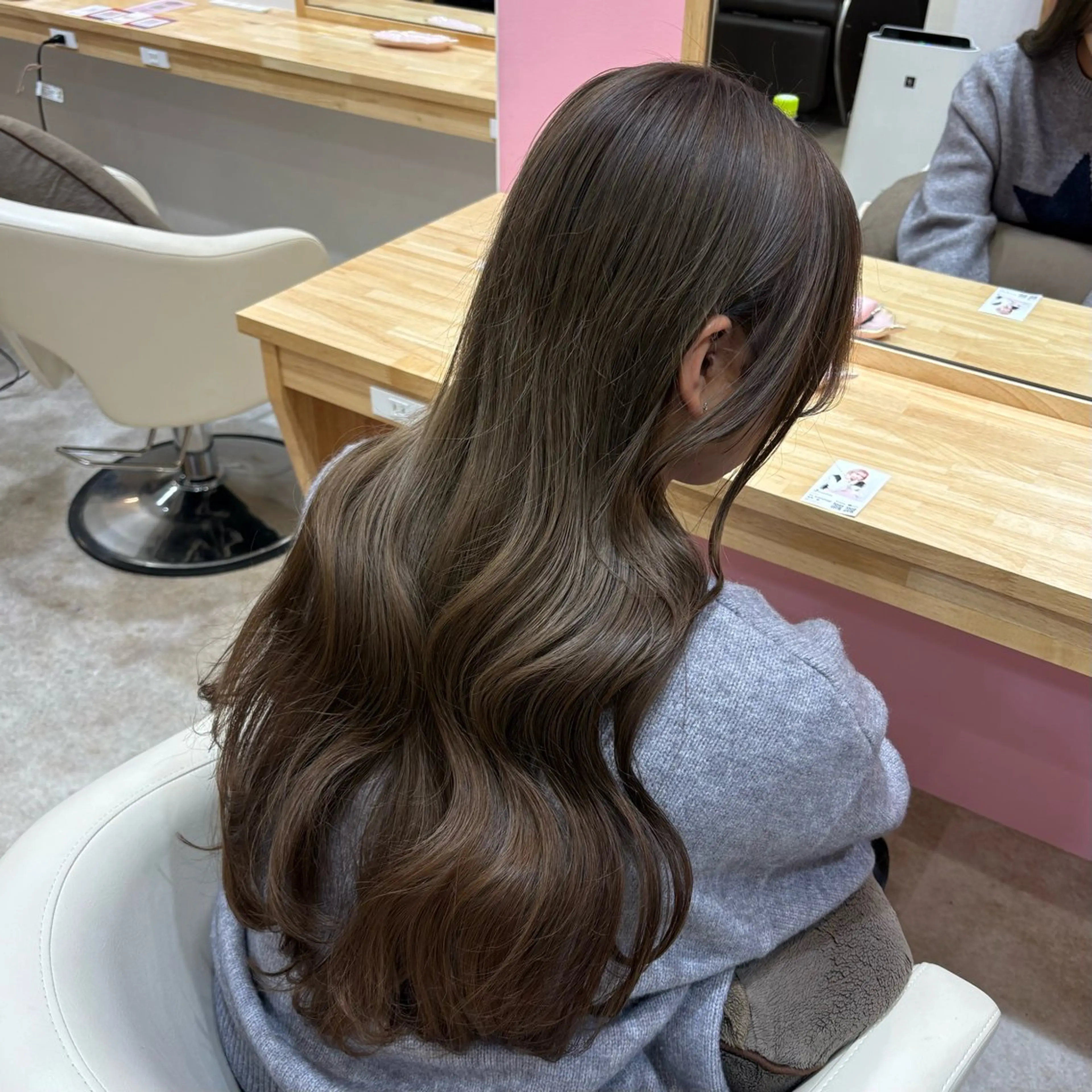 ロング カラー 顔まわり/オフィス カラー/青栁優🔆のヘアスタイル