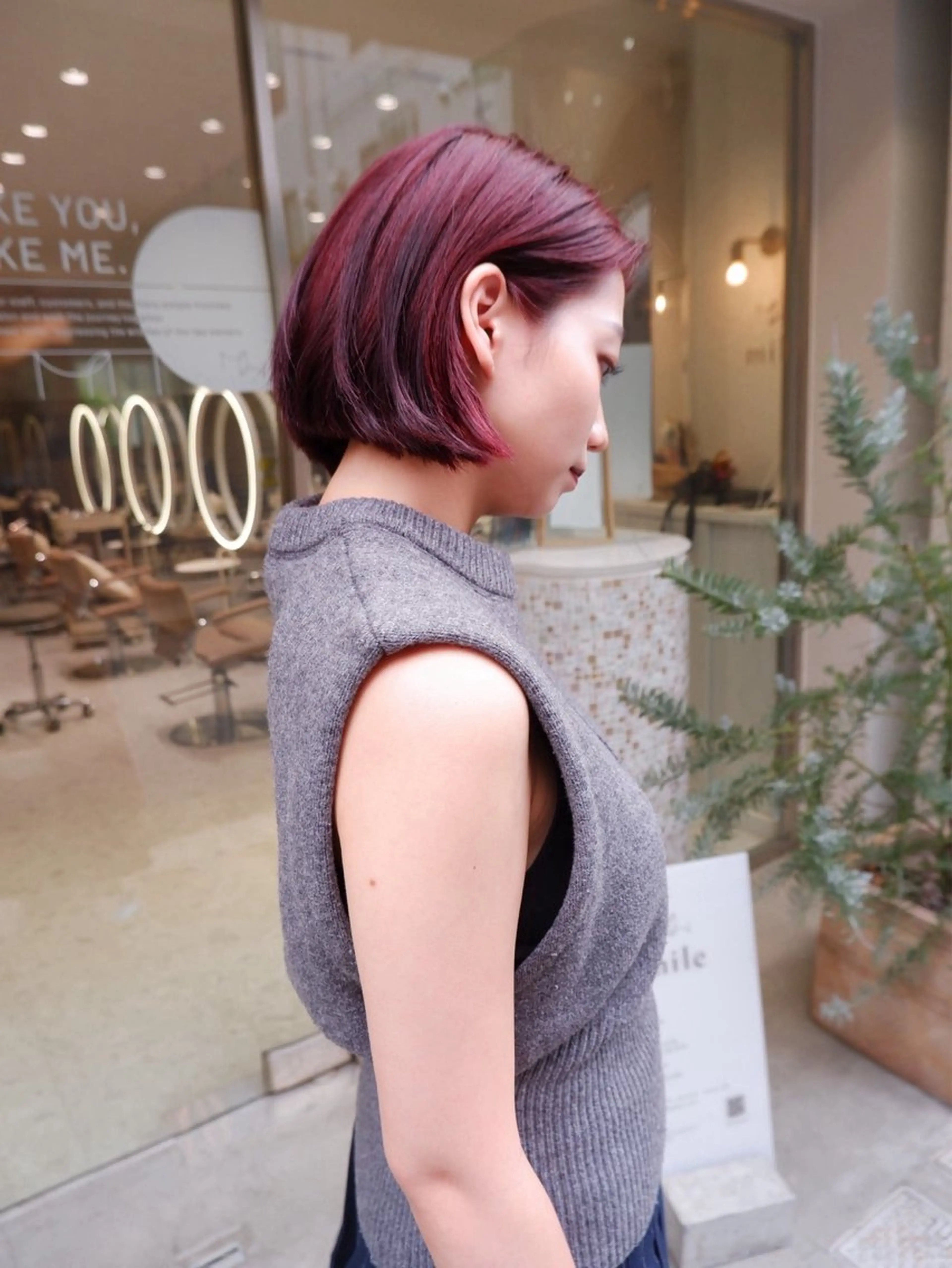 ミディアム カラー ブリーチ ブリーチなしカラー ヘアカラー 🟧mana /渋谷/mile🟧のヘアスタイル