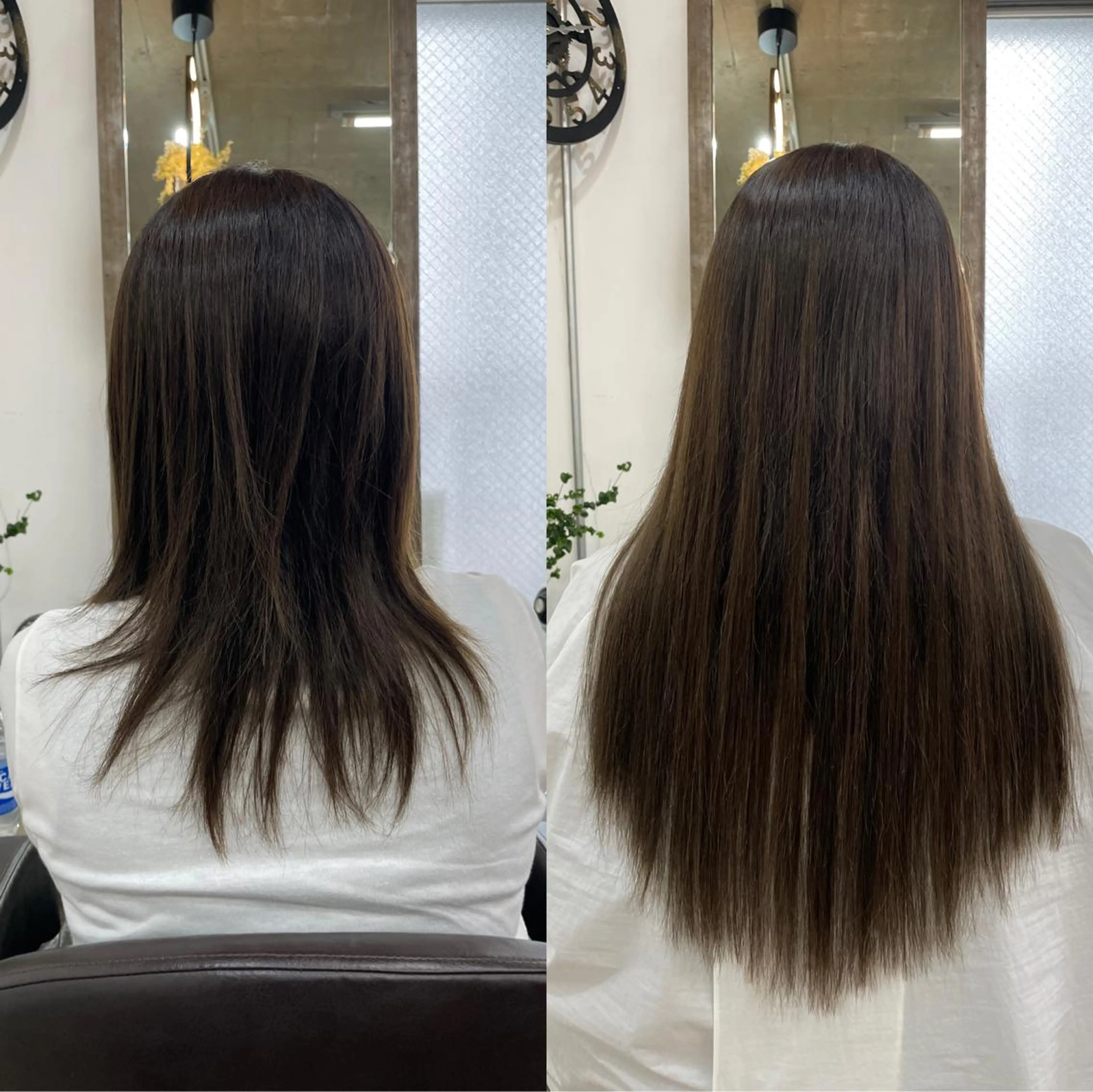 セミロング カット ヘアカラー エクステ プルエクステ界隈 ハイトーン/カツオ✨のヘアスタイル