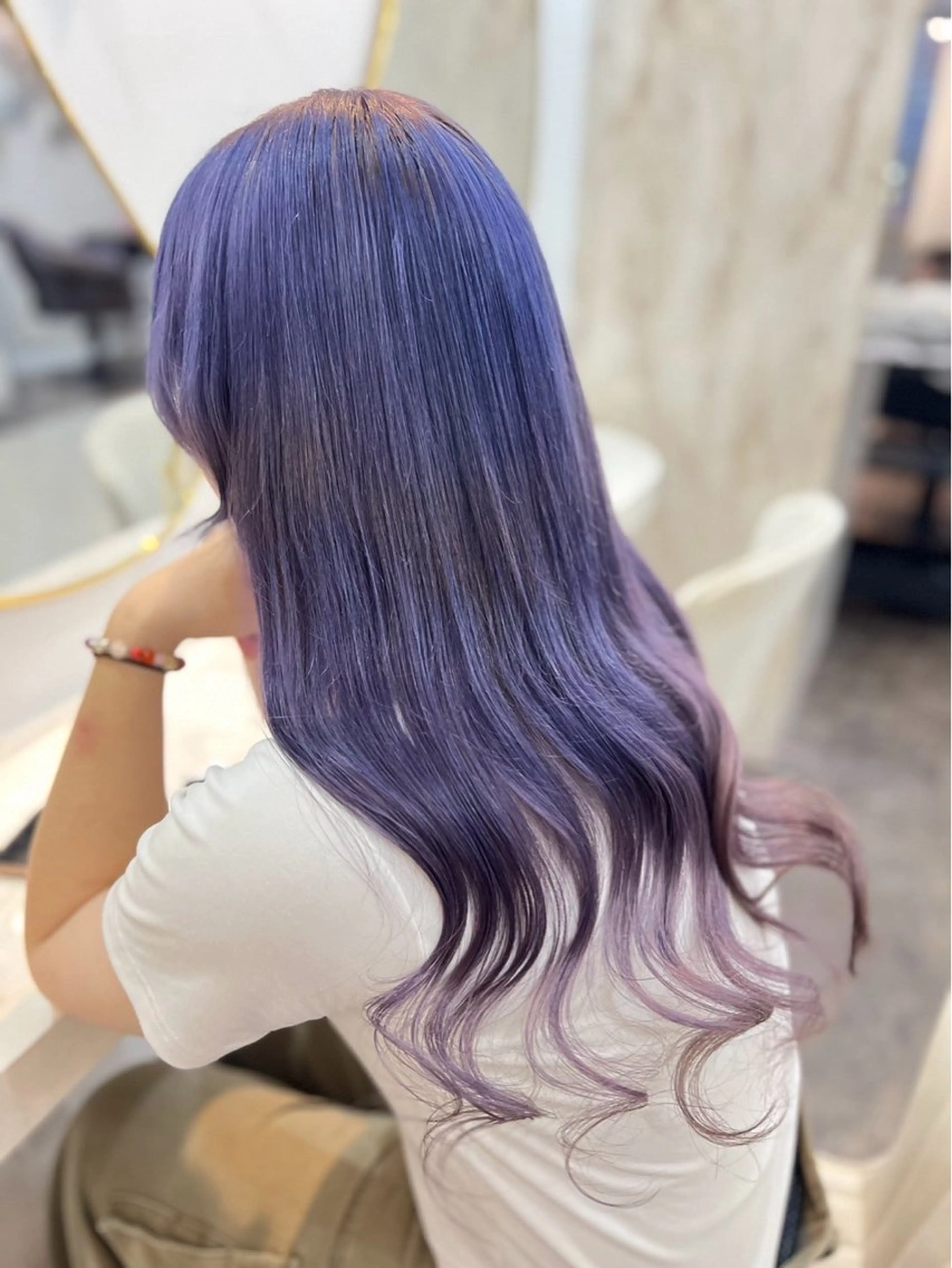 ロング 😈せいと😈 ハイトーン/縮毛矯正のヘアスタイル