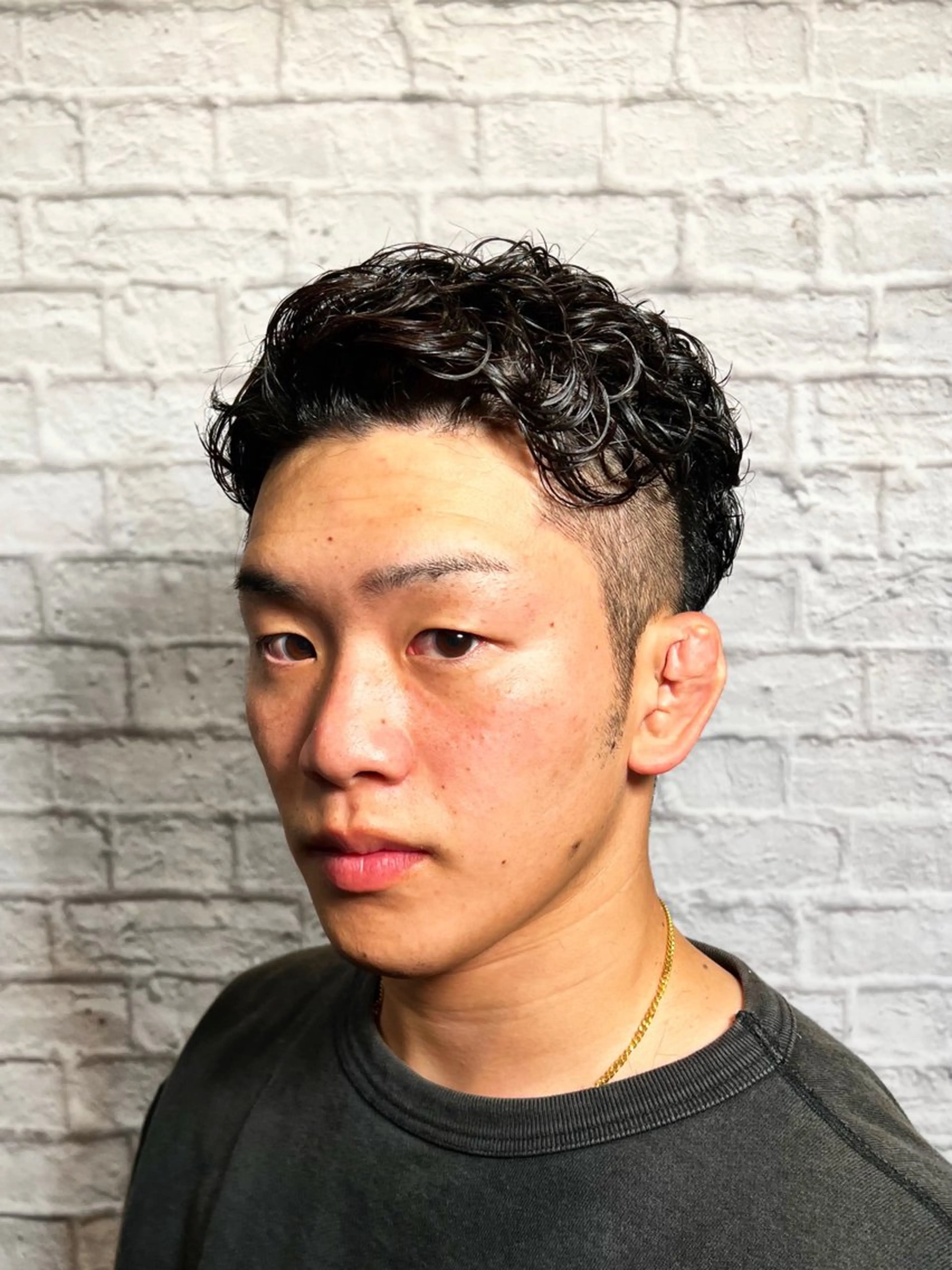 ショート カラー パーマ ヘアアレンジ メンズ カット パーマ メンズカット/パーマ 山崎航平💈のヘアスタイル