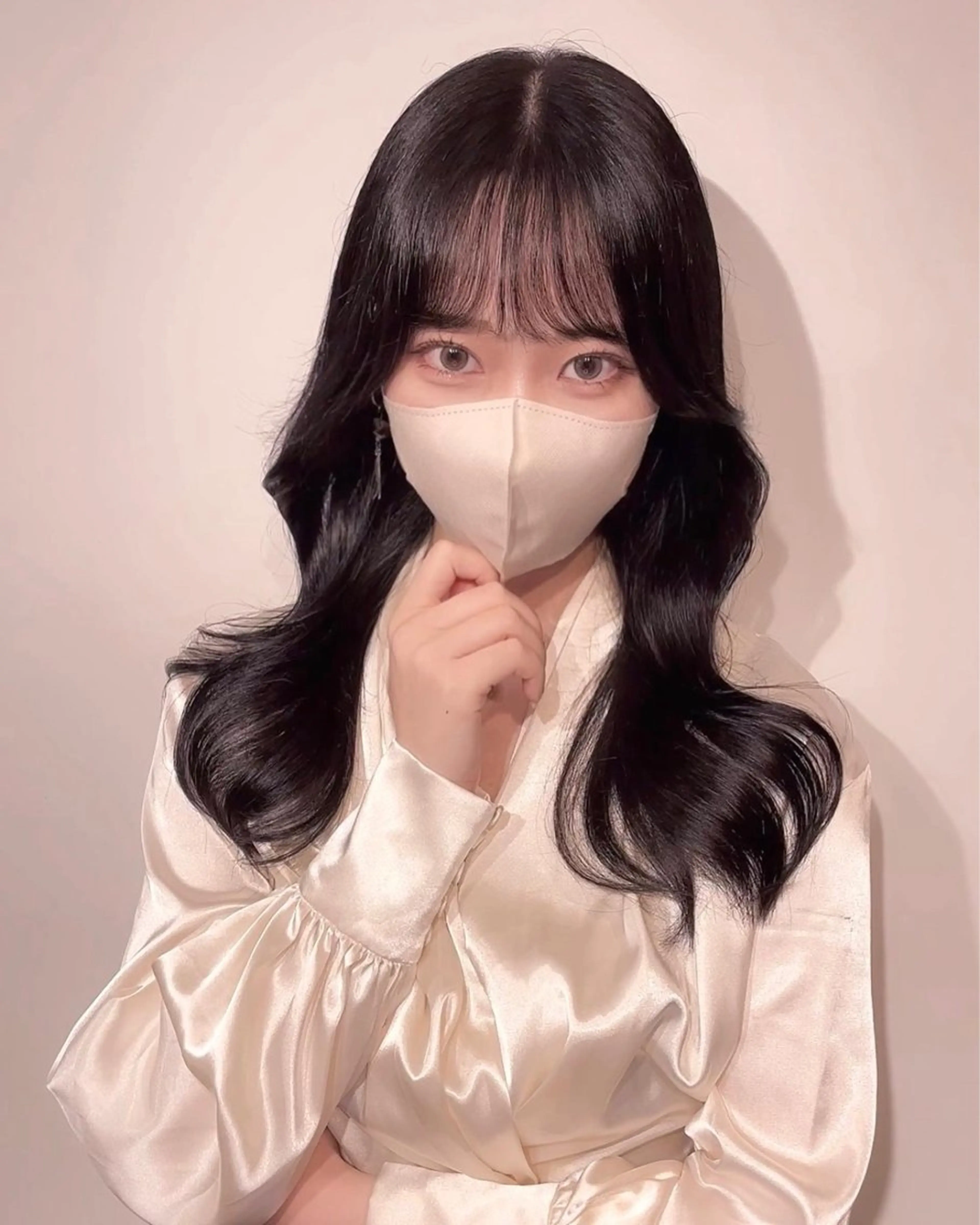 セミロング 佐々本 志音のヘアスタイル