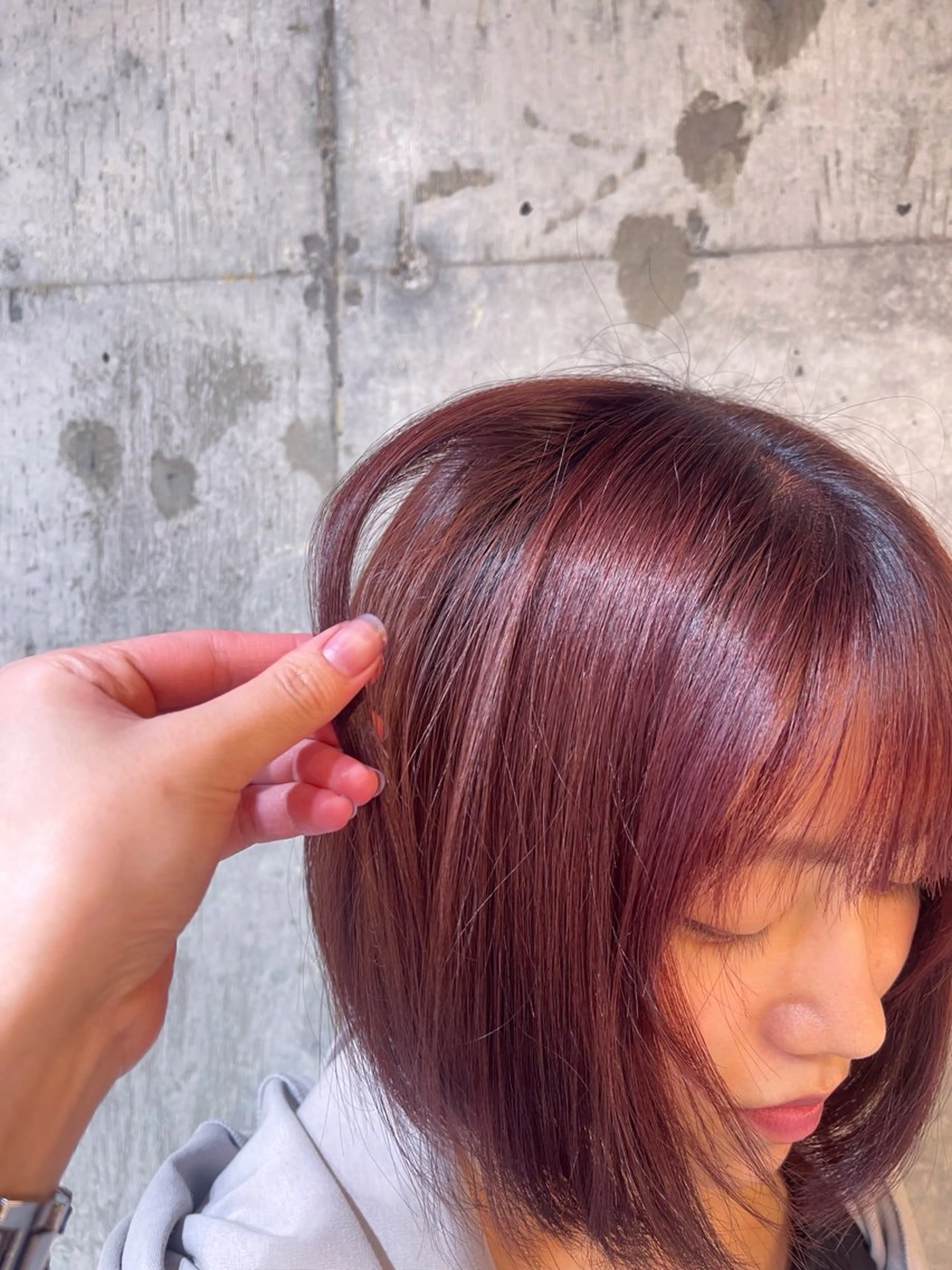 カラー ヘアカラー トリートメント 新宿/韓国風レイヤー /艶カラーRionaのヘアスタイル