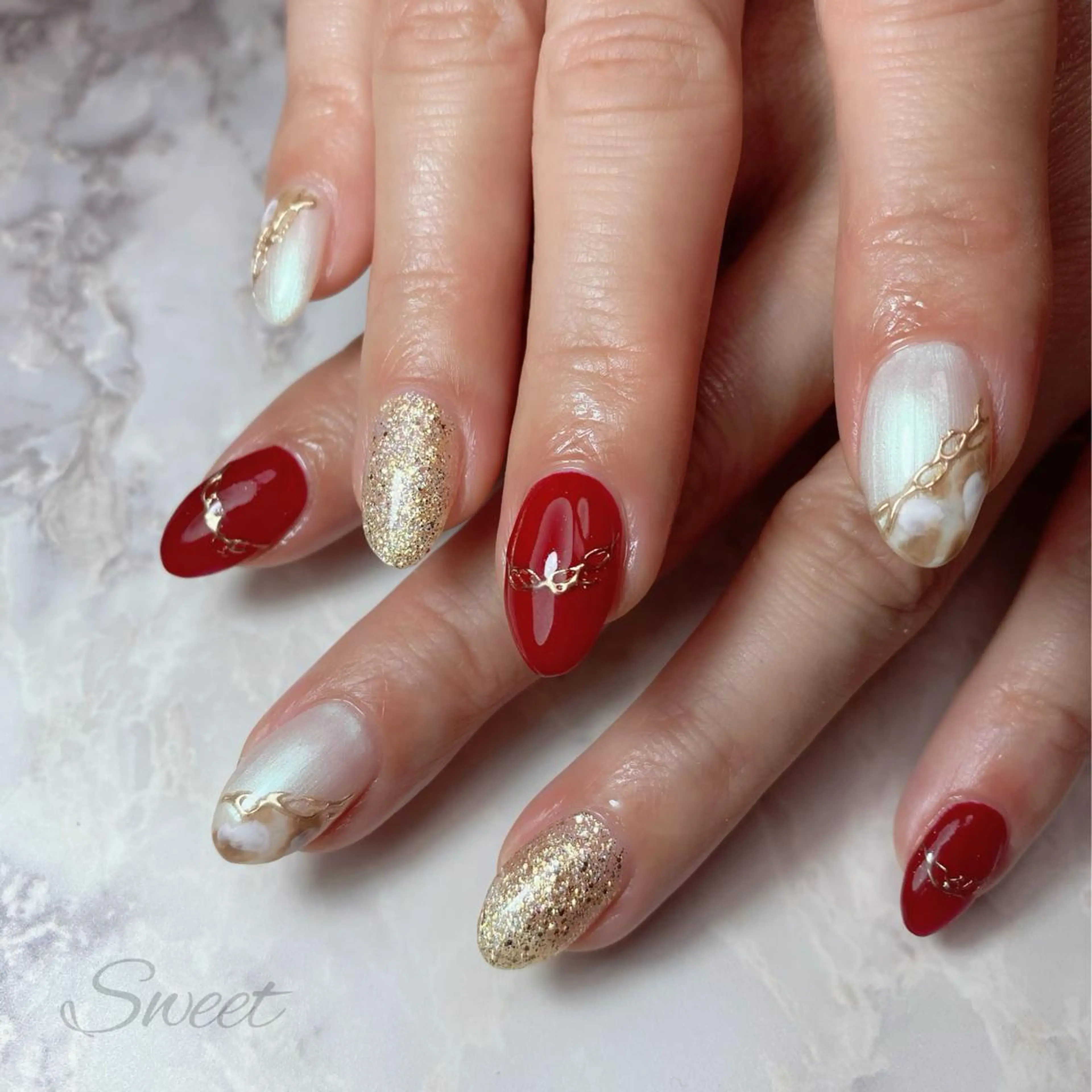 ネイル sweet 仲野陽子のネイルデザイン