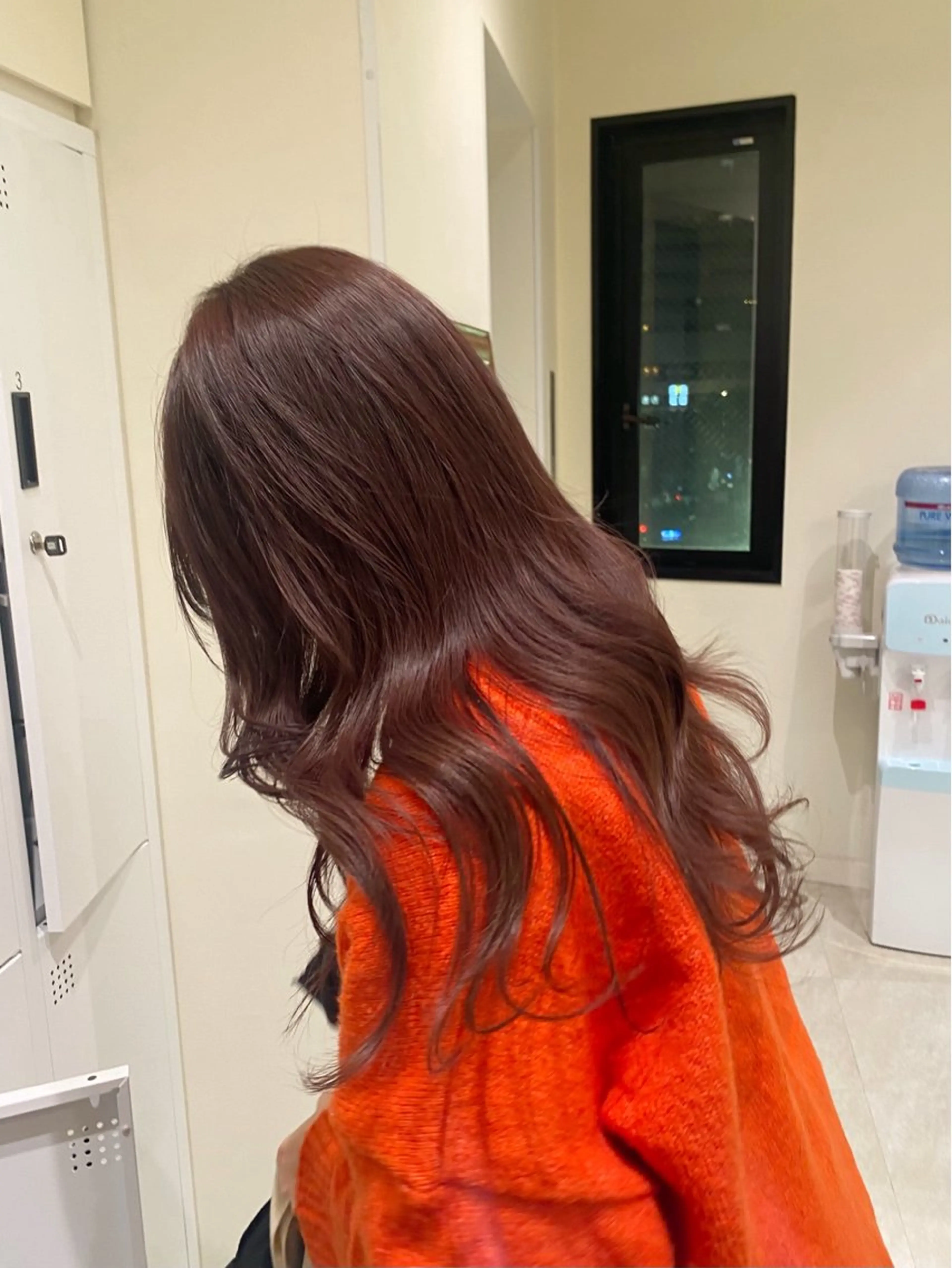 ロング カラー ブラウンカラー ナチュラルブラウン カット ヘアカラー トリートメント 暖色カラー /ヘアアレンジ/花鈴のヘアスタイル