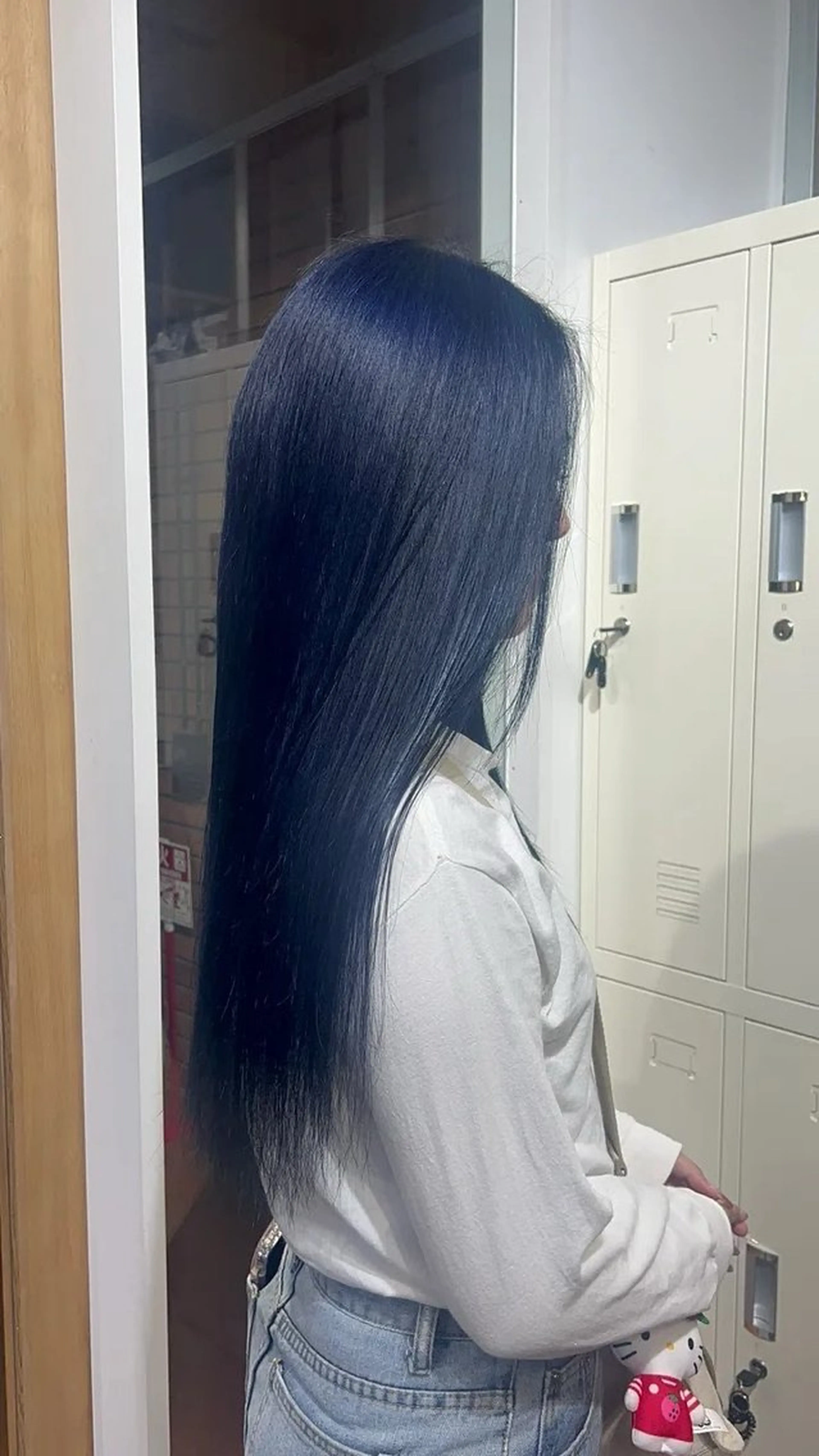 ロング カラー ブルーカラー ダブルカラー ヘアカラー トリートメント 透明感カラー特化/ ベージュ/梅田/英輝のヘアスタイル