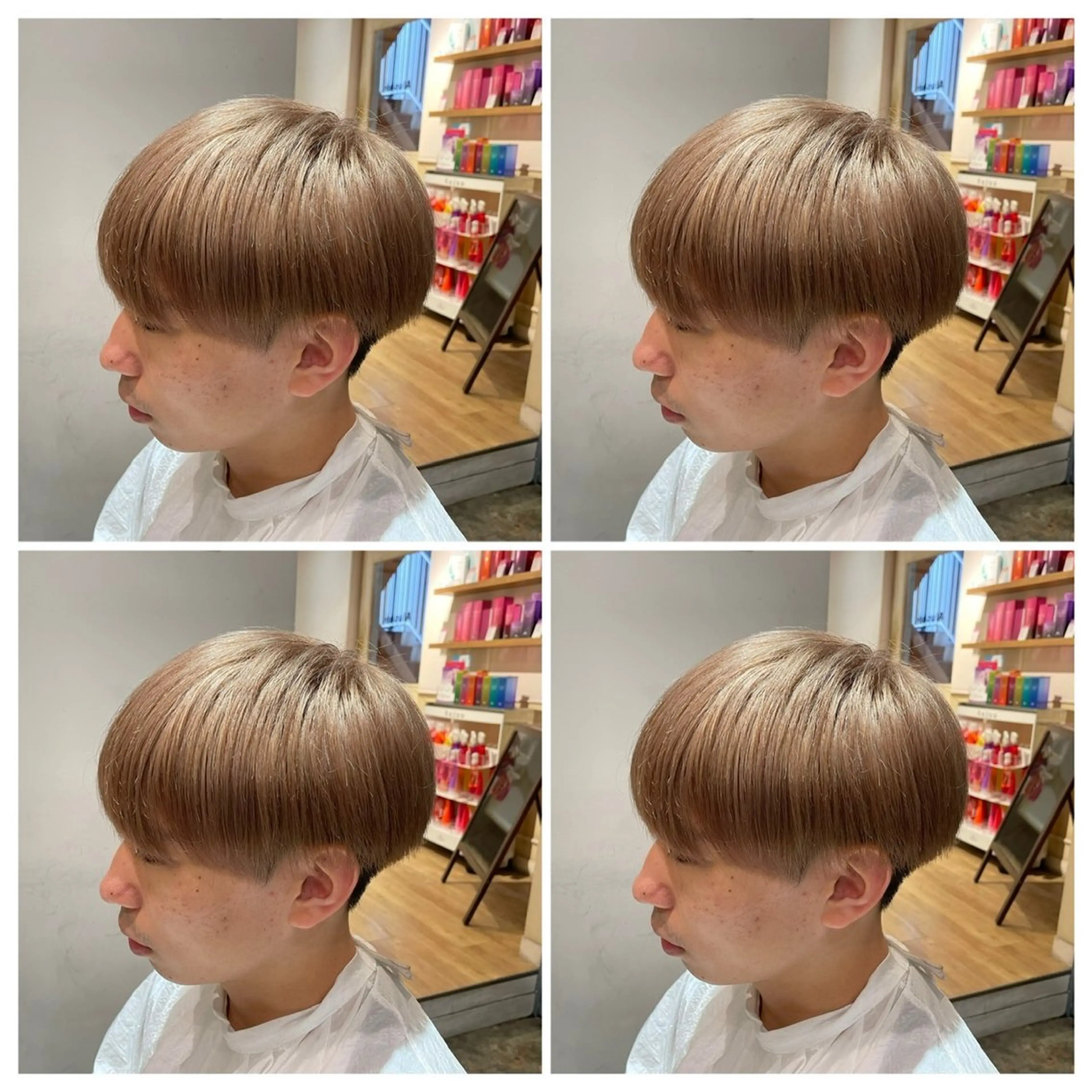 ミディアム カラー メンズ カット ヘアカラー トリートメント 🟣メンズパーマ 川端 永遠🟣のヘアスタイル