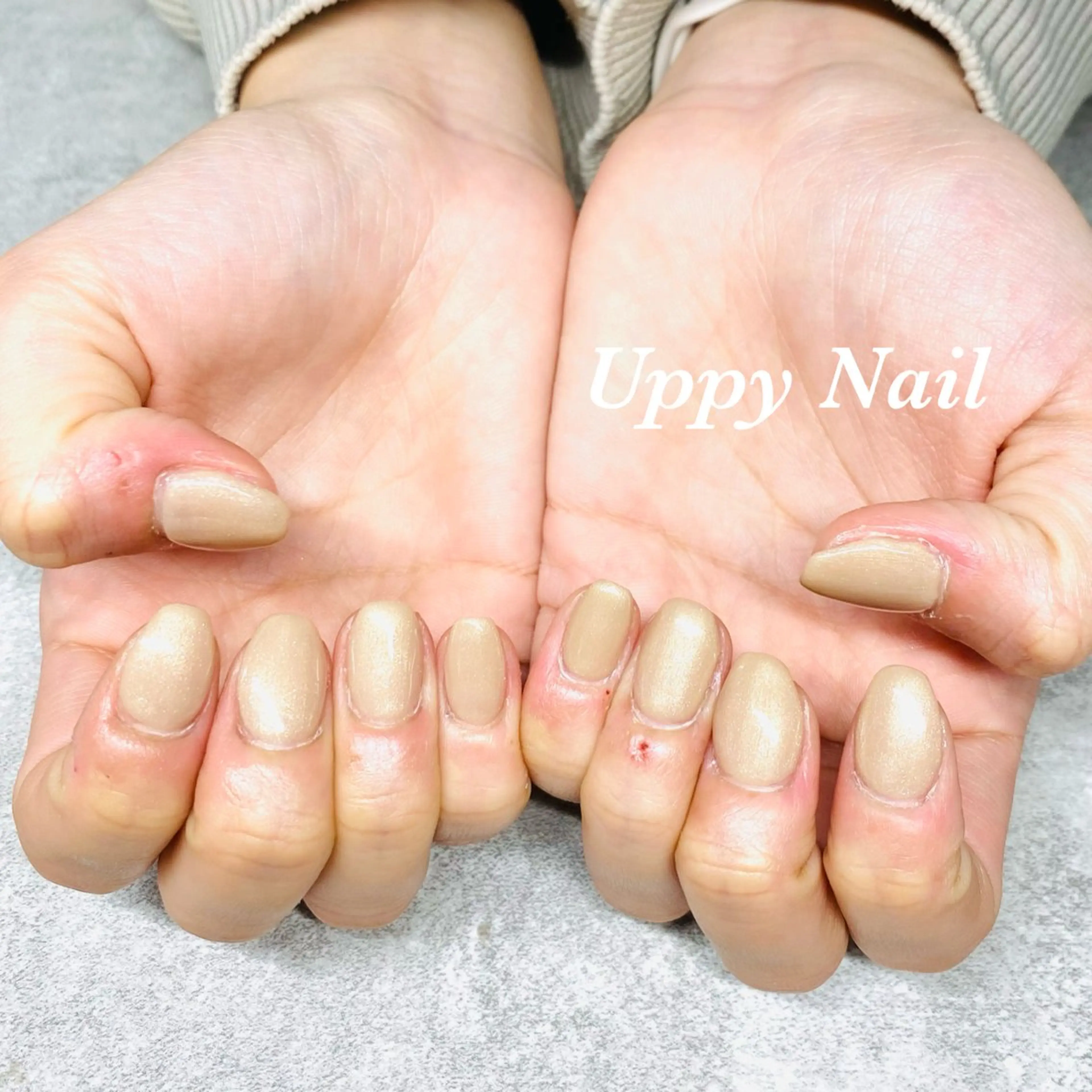 ネイル ラメ(グリッター) ハンドネイル Uppy Nail ukyoのネイルデザイン