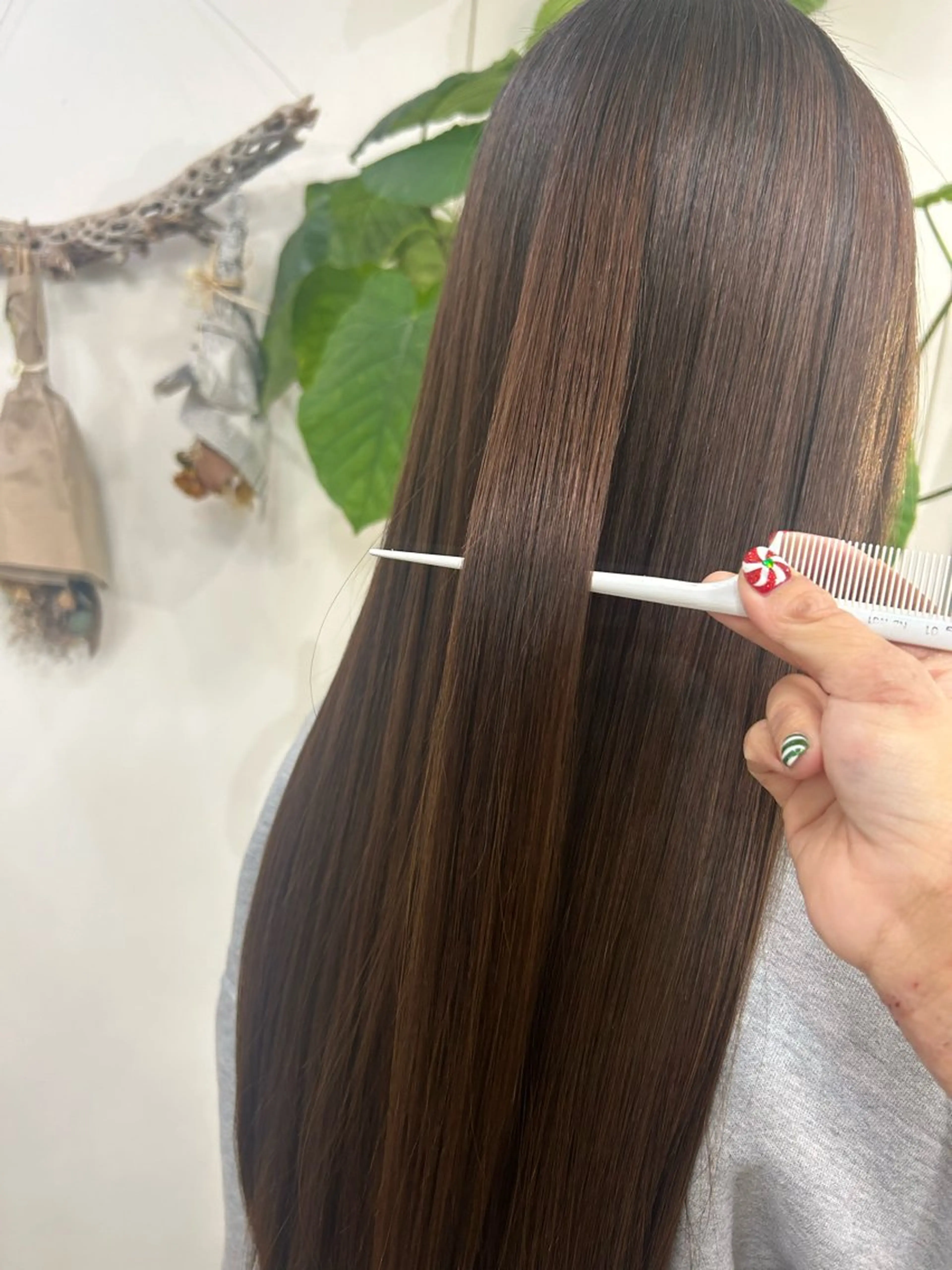 ロング 縮毛矯正 VISUALIST所属・小倉/レイヤー/ 顔周りカット/naoのヘアスタイル