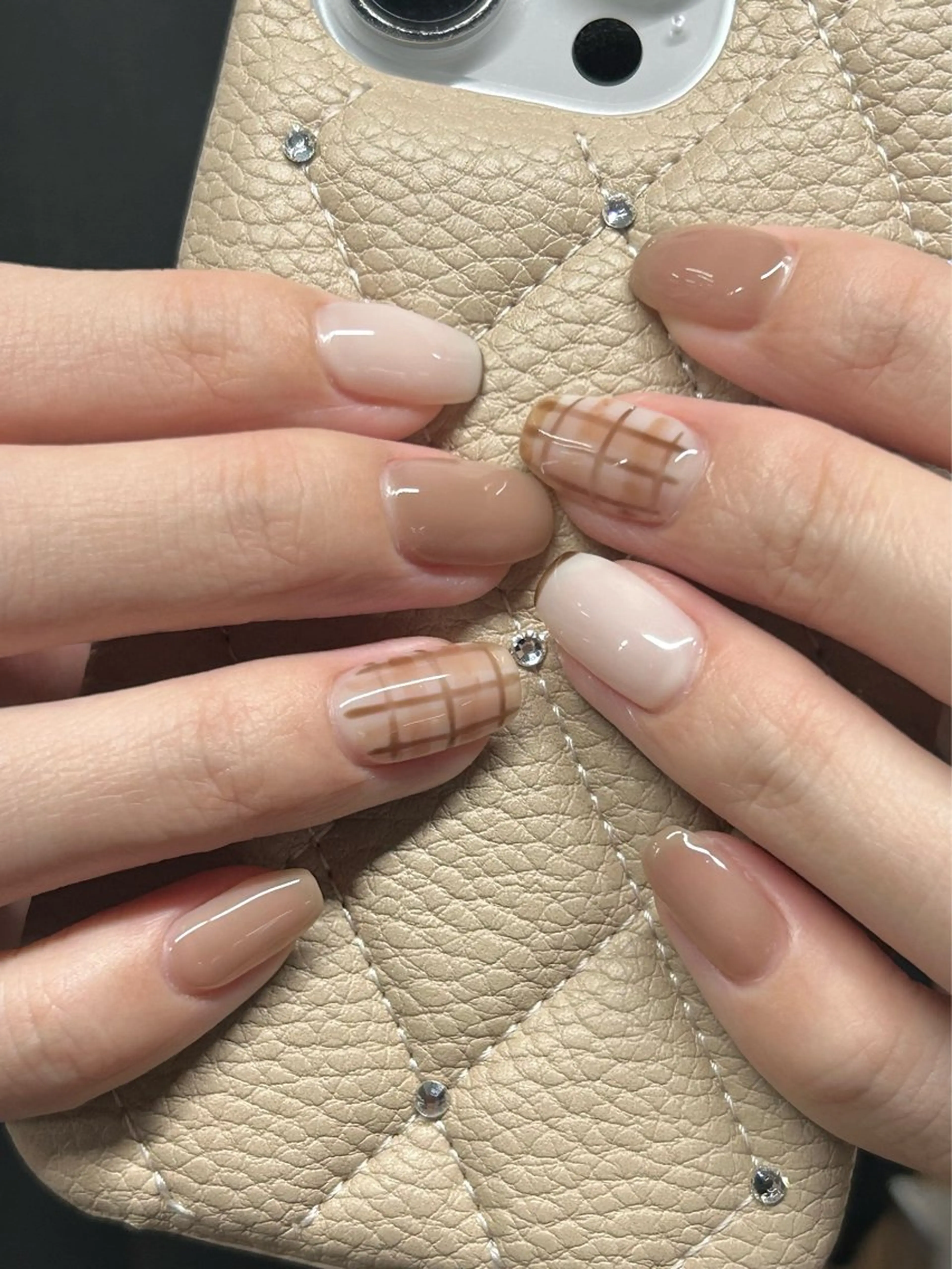 ネイル ブラウン katarina🪐 filonnailのネイルデザイン