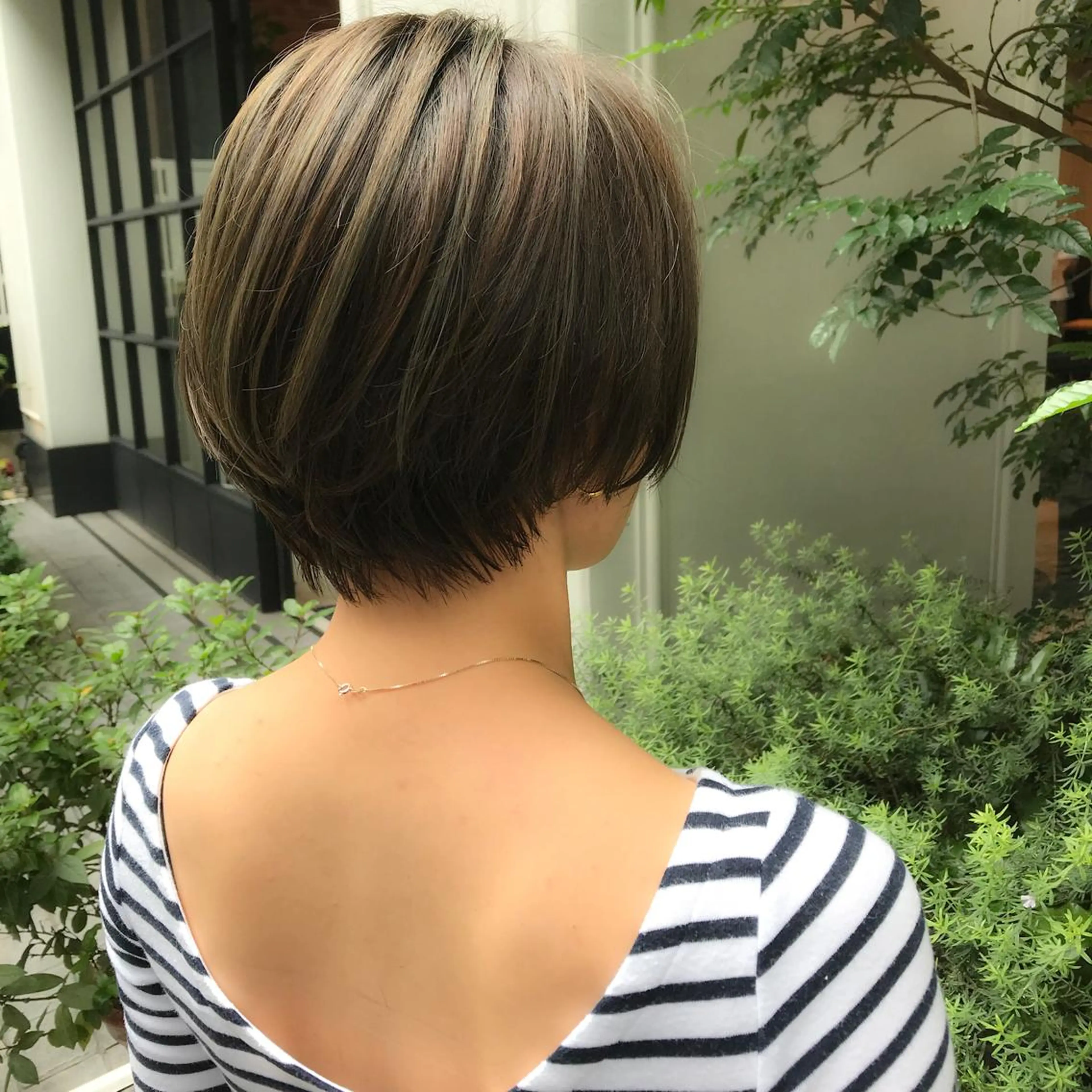 ショート ボブ ヘアカラー トリートメント LOMA🇰🇷 銀座クボタのヘアスタイル