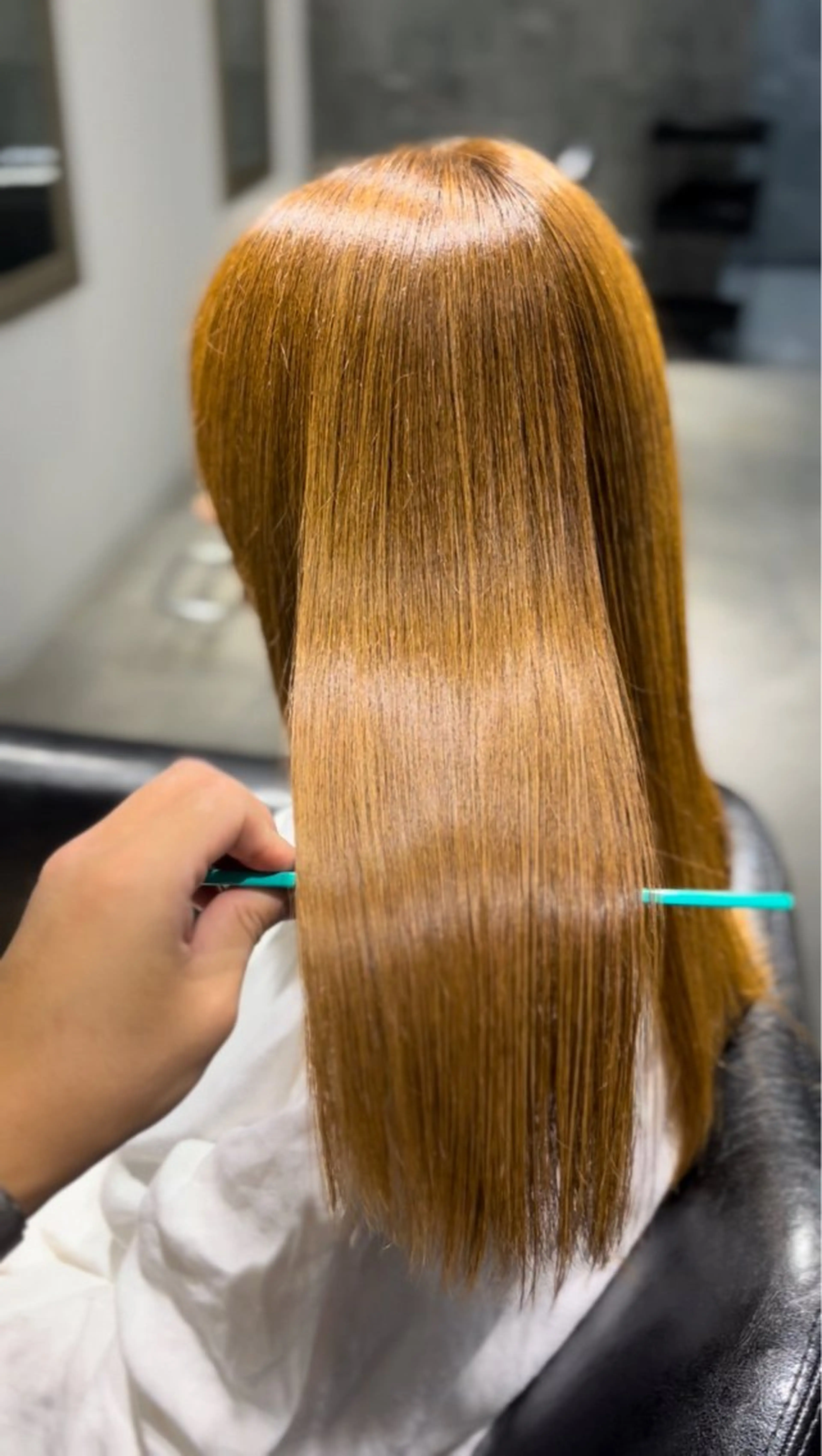 セミロング 髪質改善 トリートメント 縮毛矯正特化 /冨永隆誠のヘアスタイル