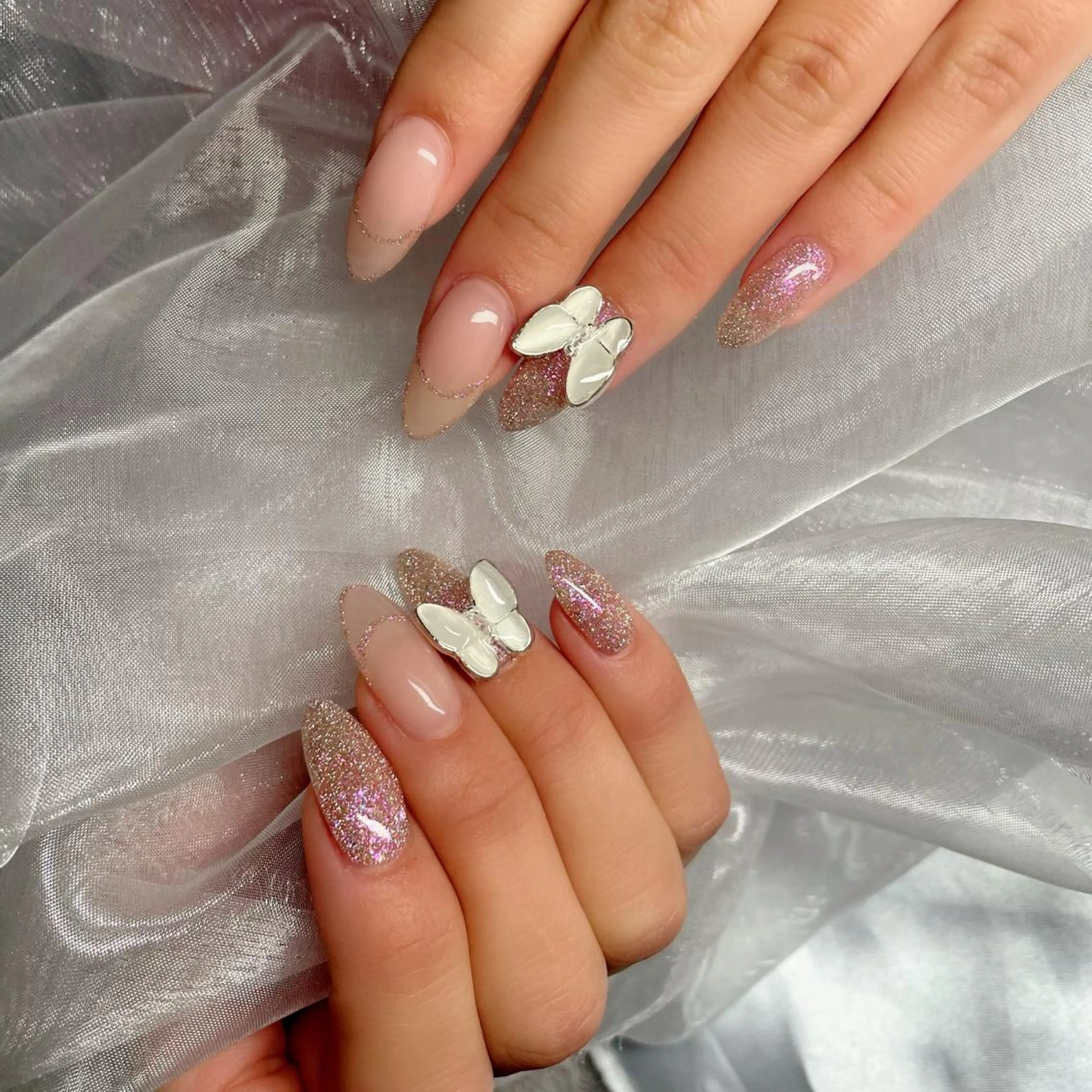 セミロング ネイル 下妻市ﾈｲﾙｻﾛﾝ M_styleのネイルデザイン