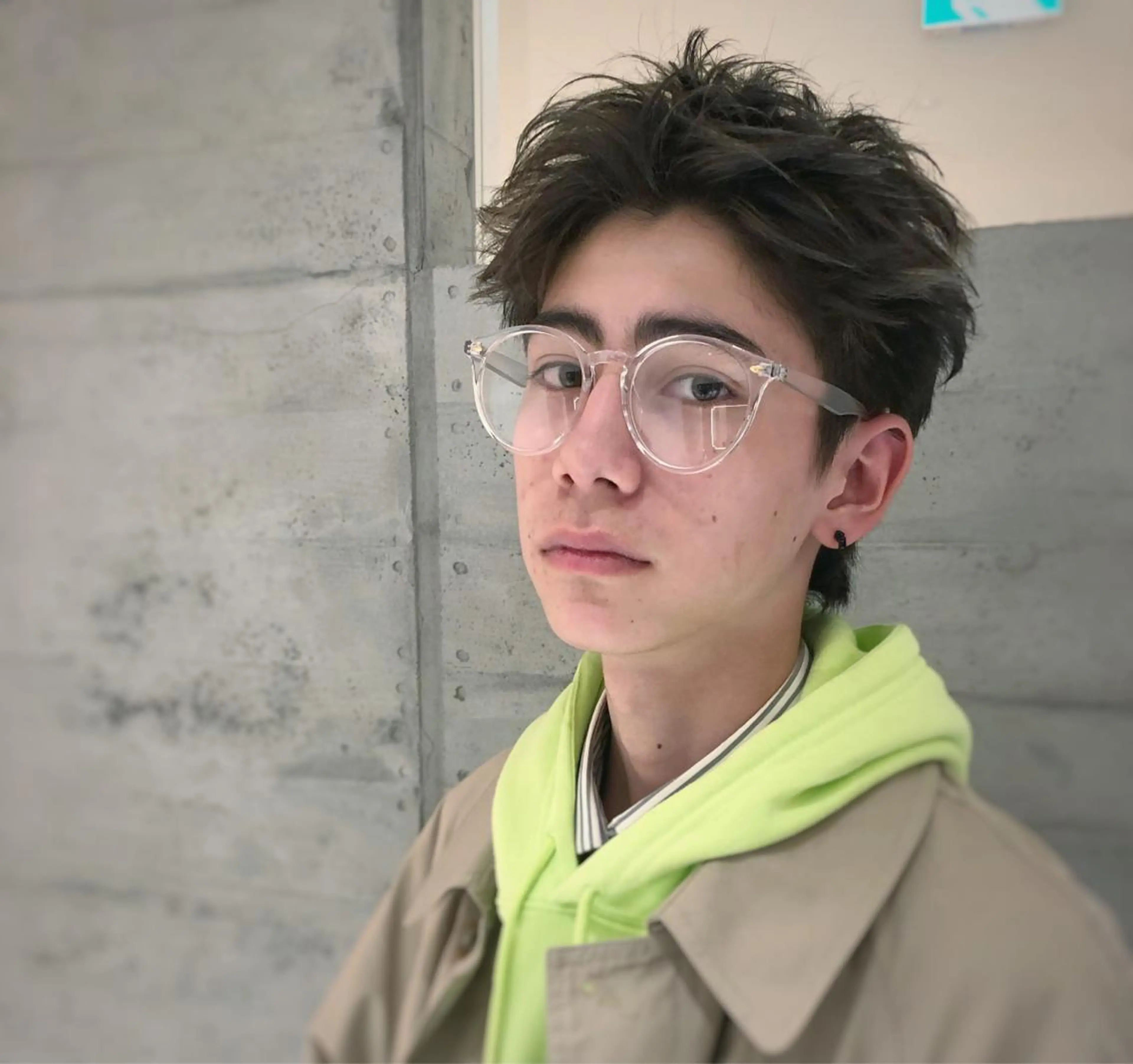 ショート カラー メンズ メンズハイライト ハイライトカラー ハイライト andbeautiful  topfloor所属・じま さんのヘアスタイル