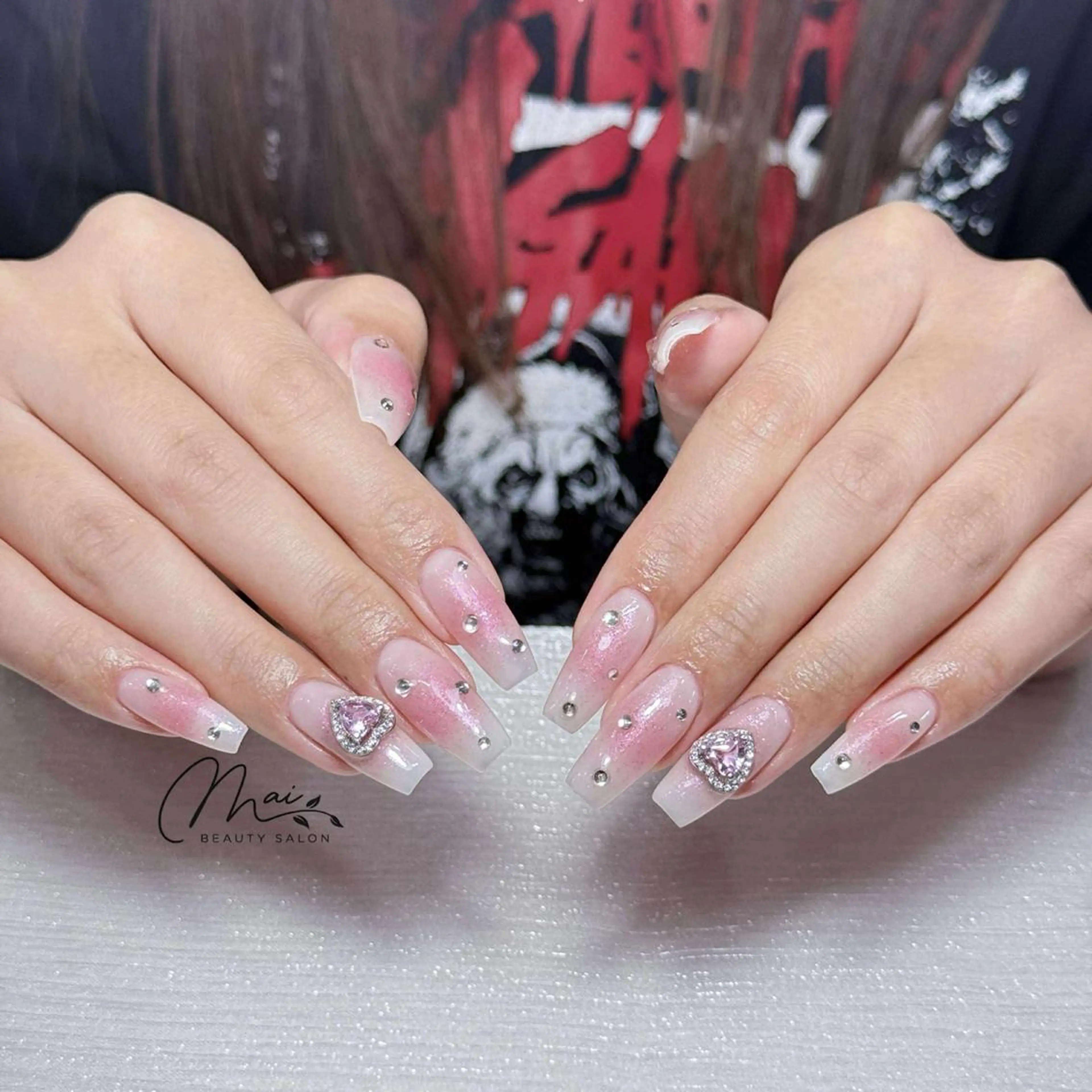 ネイル フットネイル ジェルネイル マグネットネイル パラジェル ワンホンネイル MaiBeauty Niのネイルデザイン