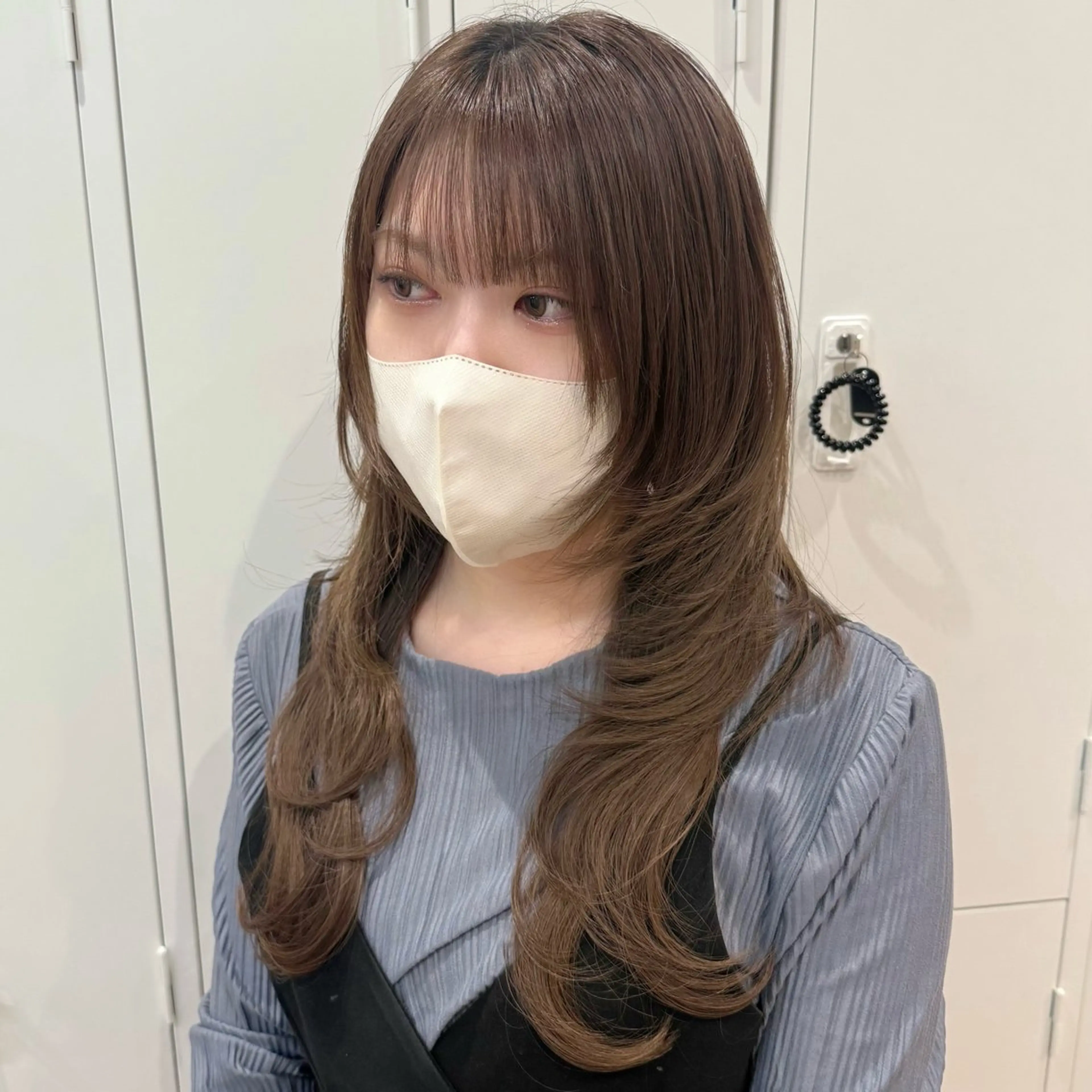 ロング カラー ヘアアレンジ キヨミ 韓国レイヤーカットのヘアスタイル