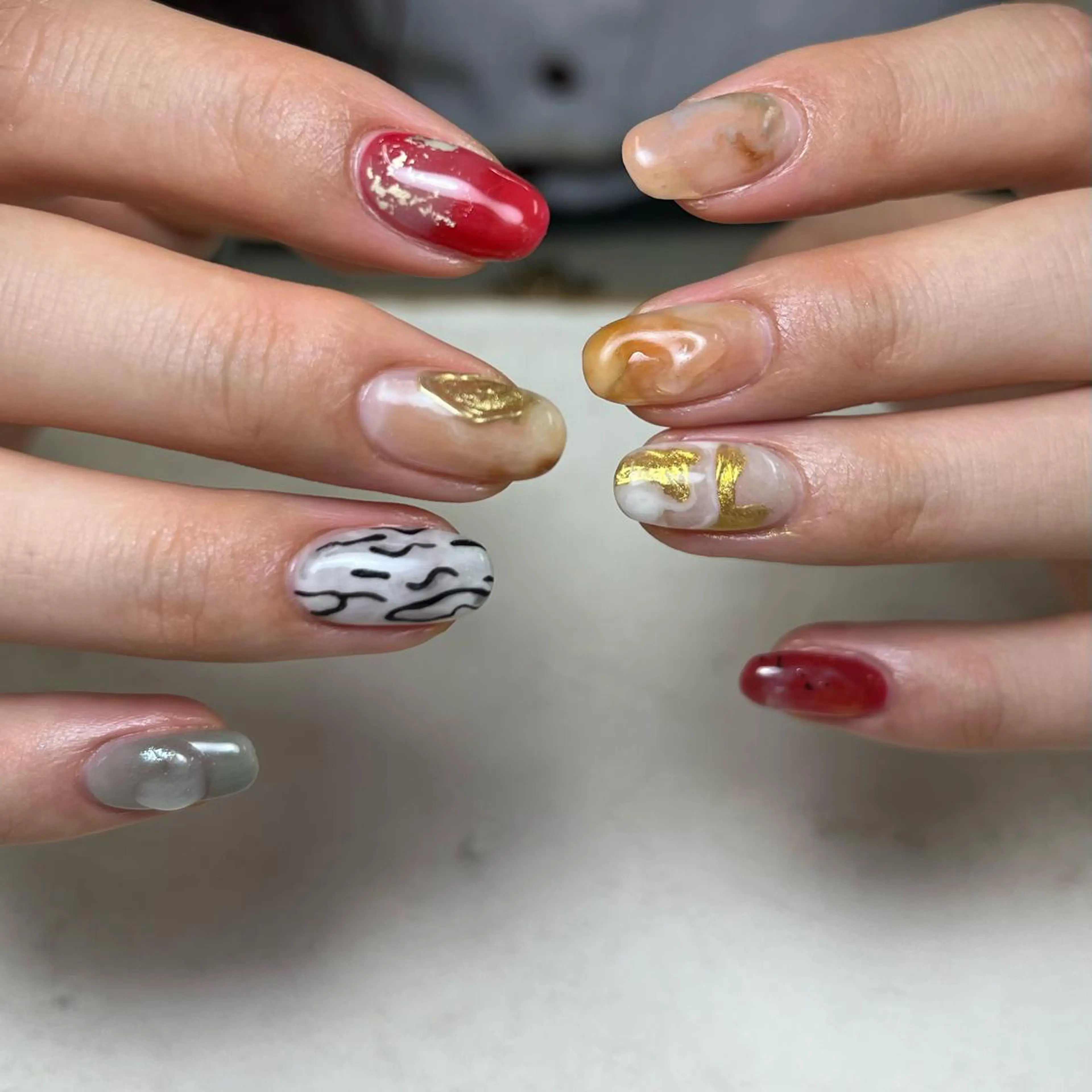 ネイル ハンドネイル nuás nailのネイルデザイン