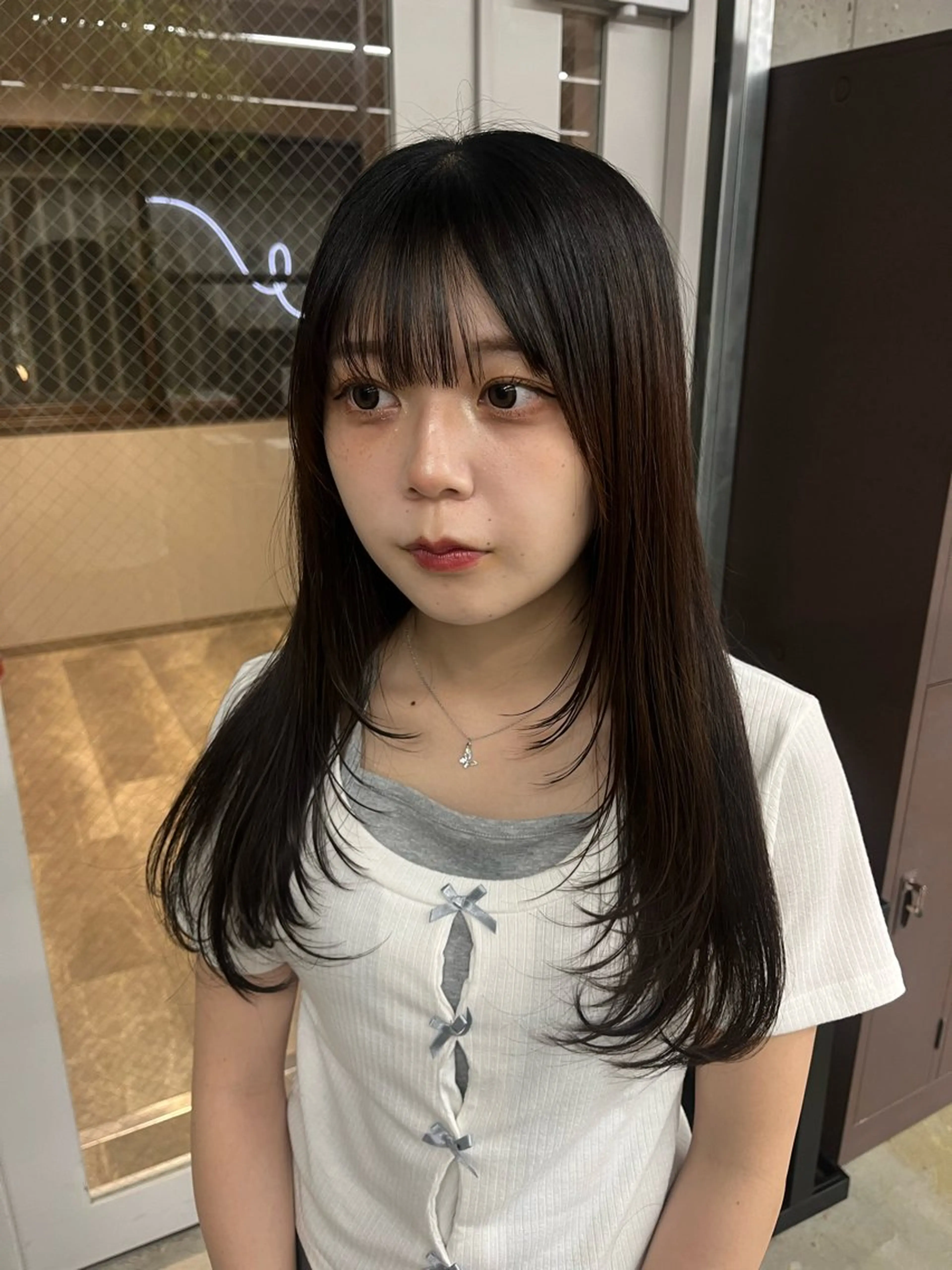 ロング カット トリートメント 伊佐治由菜/オリーブ /酸性ストレートのヘアスタイル