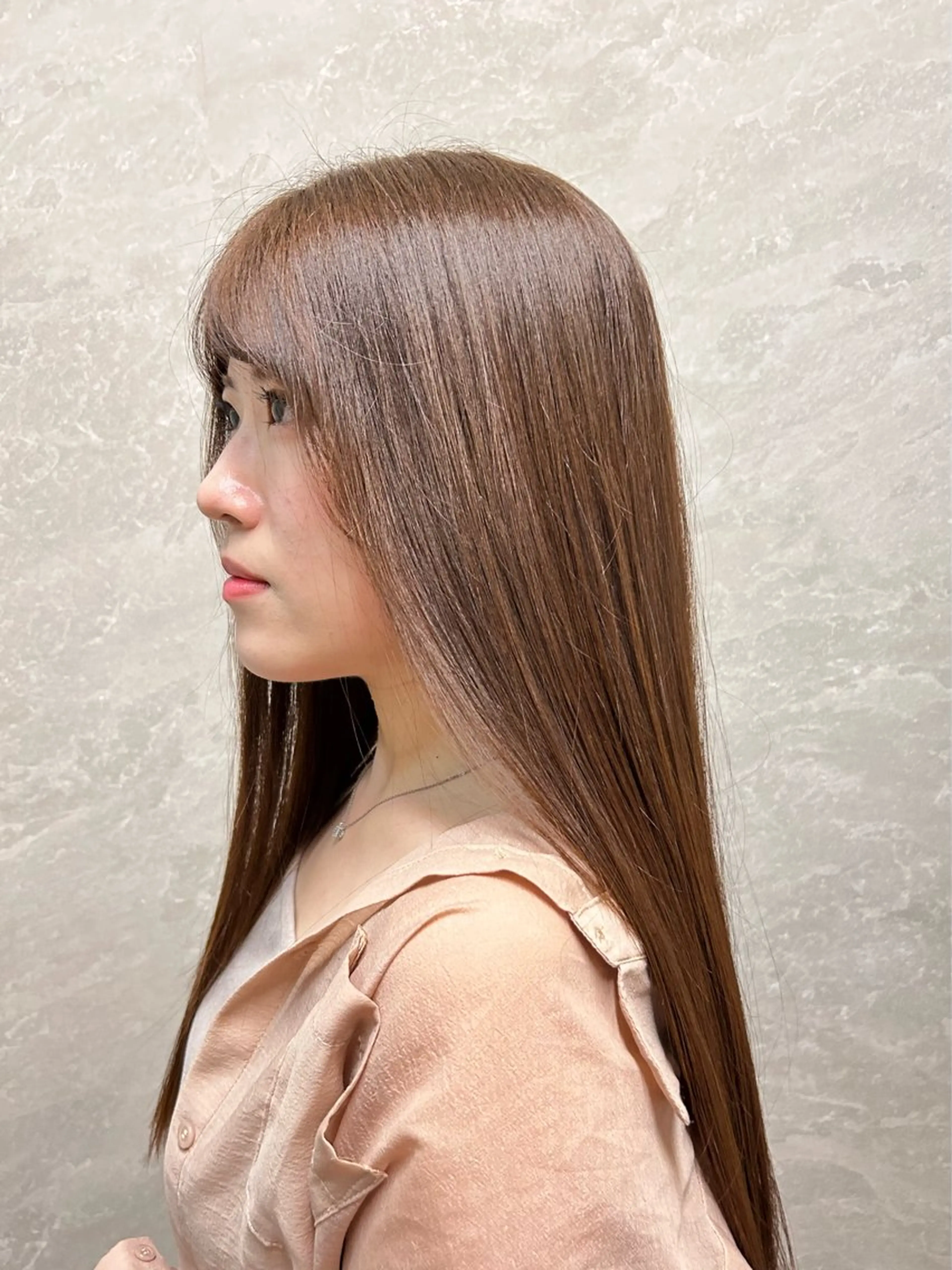 ロング 髪質改善 縮毛矯正 ally新百合ヶ丘 フジムラユウスケのヘアスタイル