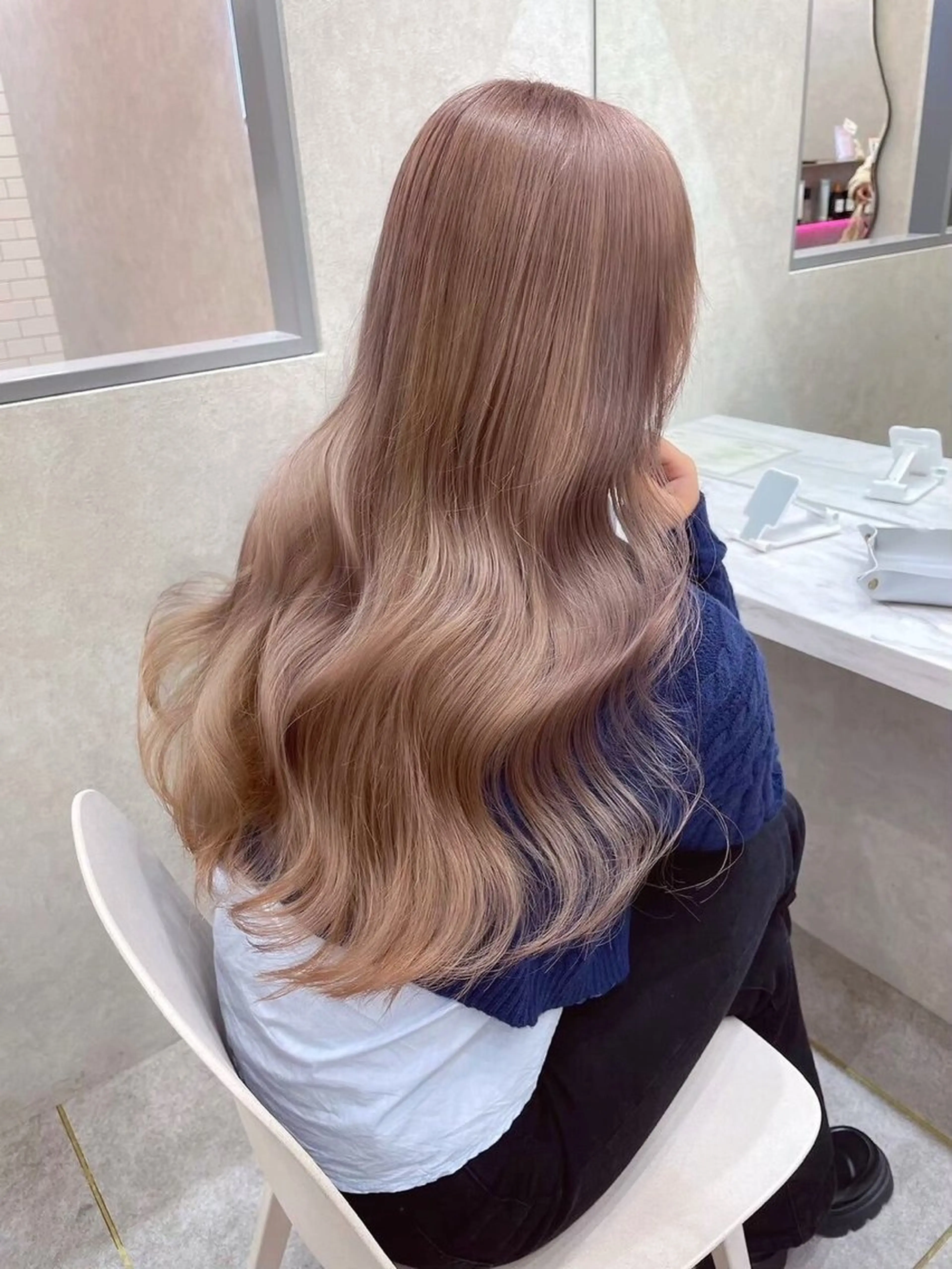 ロング カラー カット ヘアカラー トリートメント ⭐️髪質改善⭐️ LondMeliaのヘアスタイル