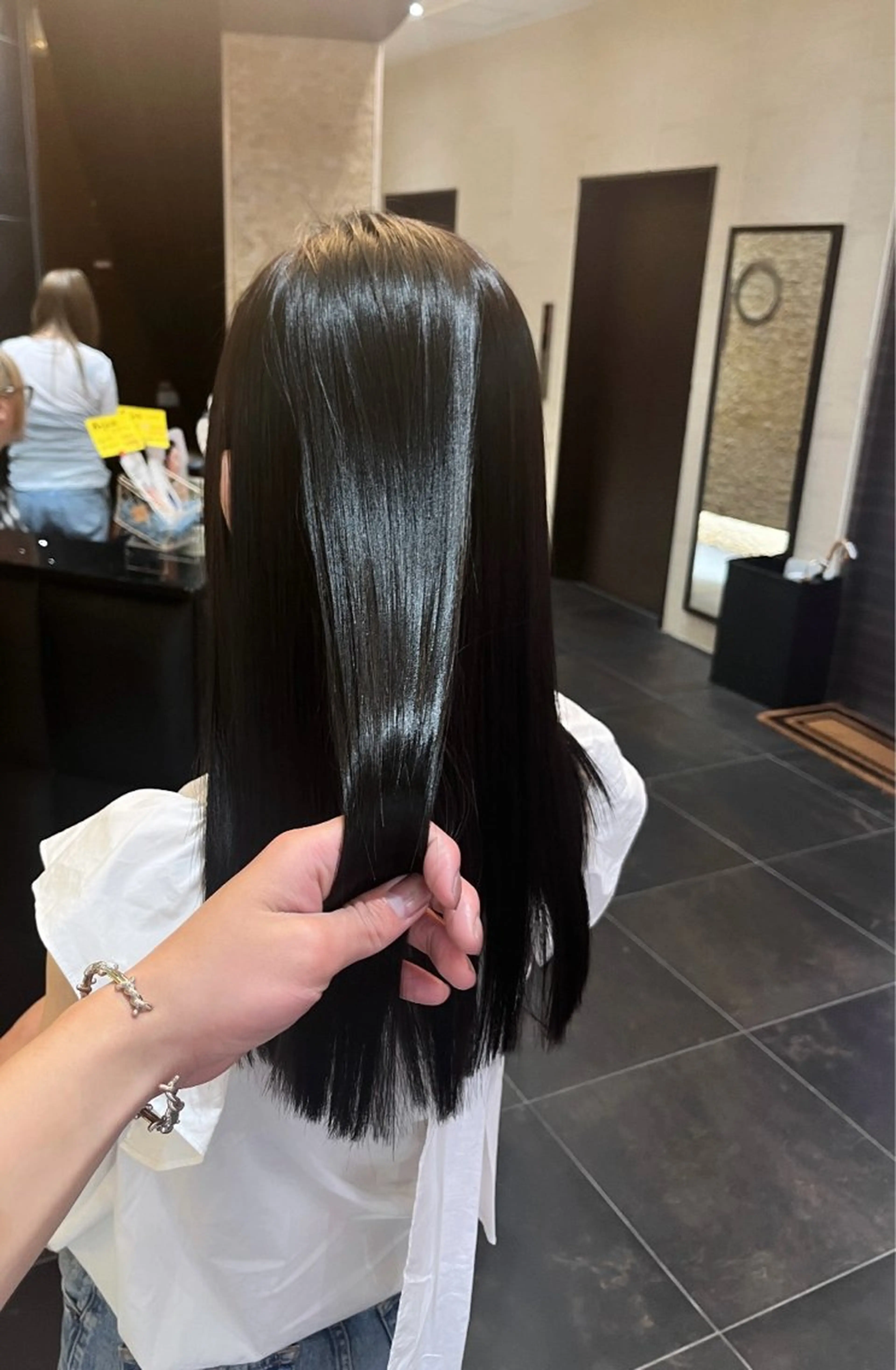 ロング 縮毛矯正 縮毛矯正 田中 啓太のヘアスタイル