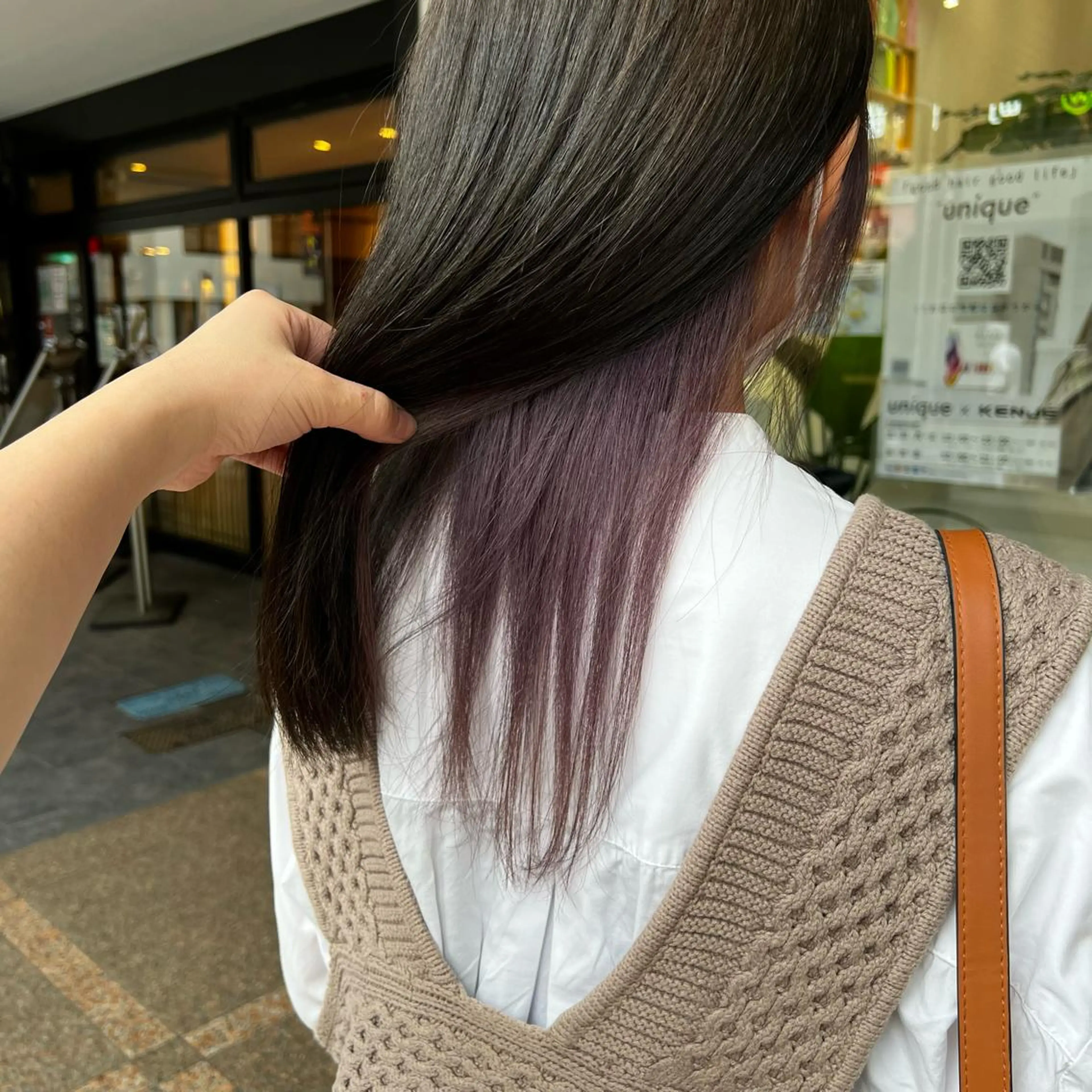 🖤 インナーブリーチ+インナーカラーの写真