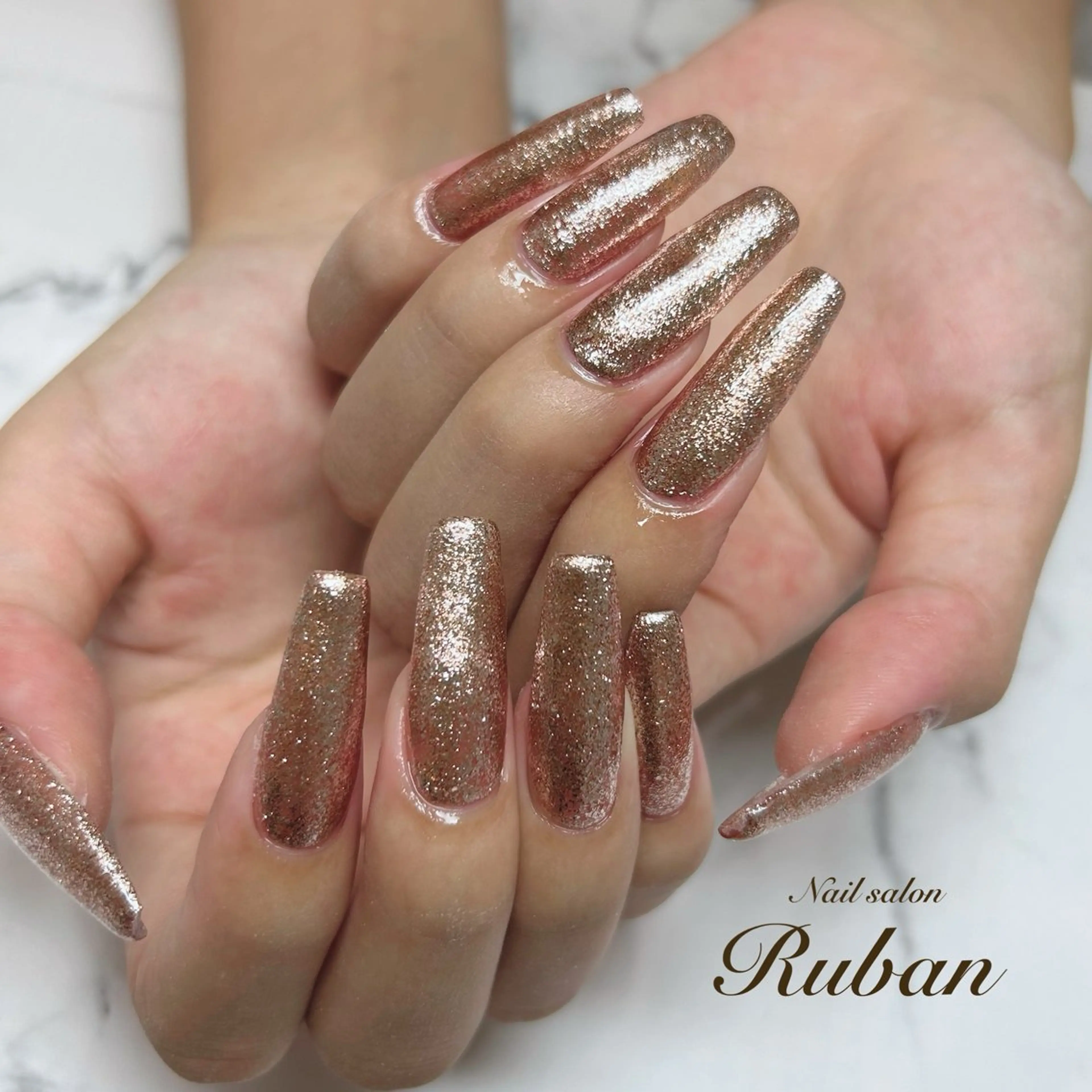 ネイル 長さ出し ワンカラーネイル Nail salon Ruban所属・Nail salon Rubanのネイルデザイン