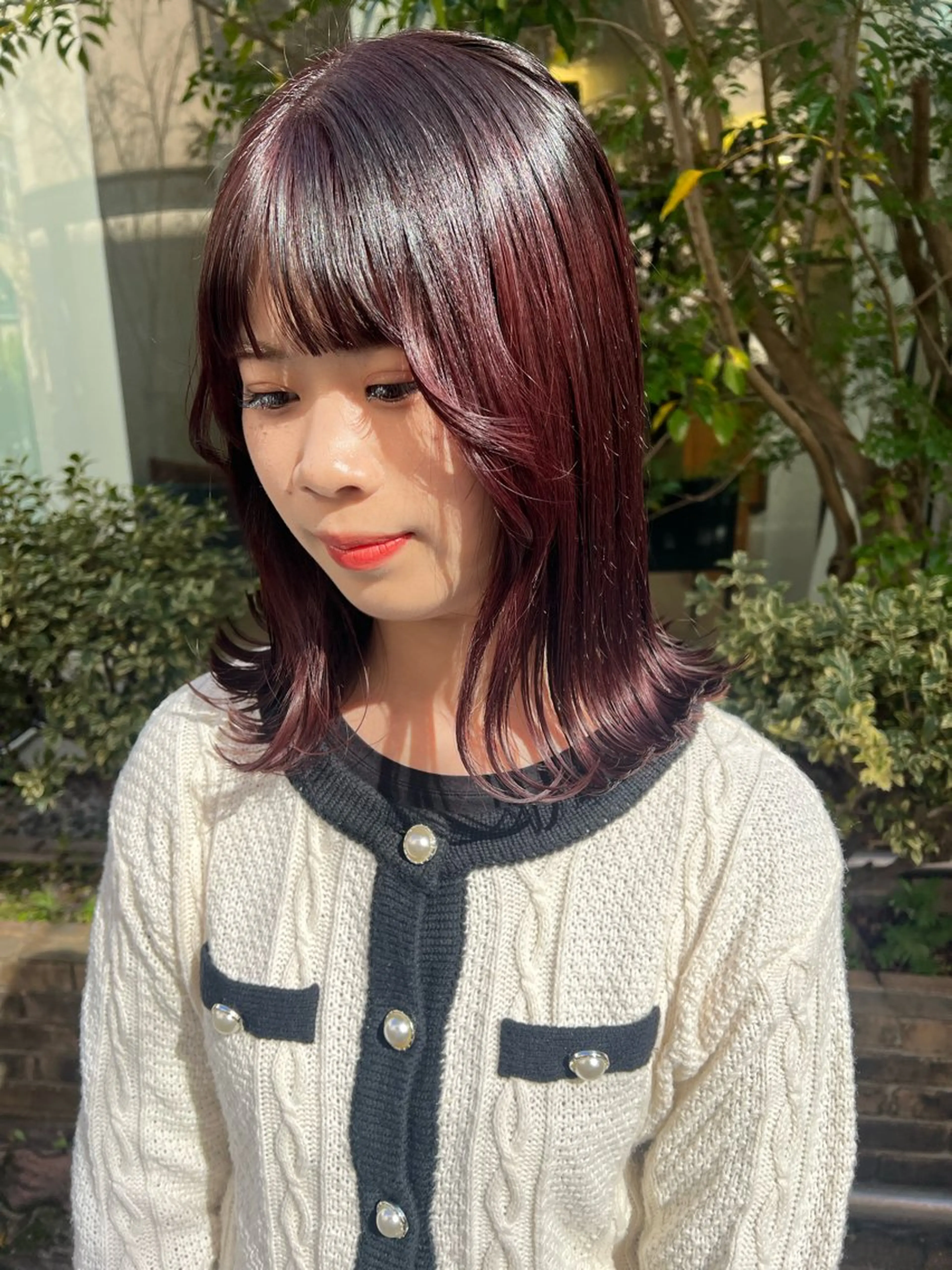 ミディアム ひがし のののヘアスタイル