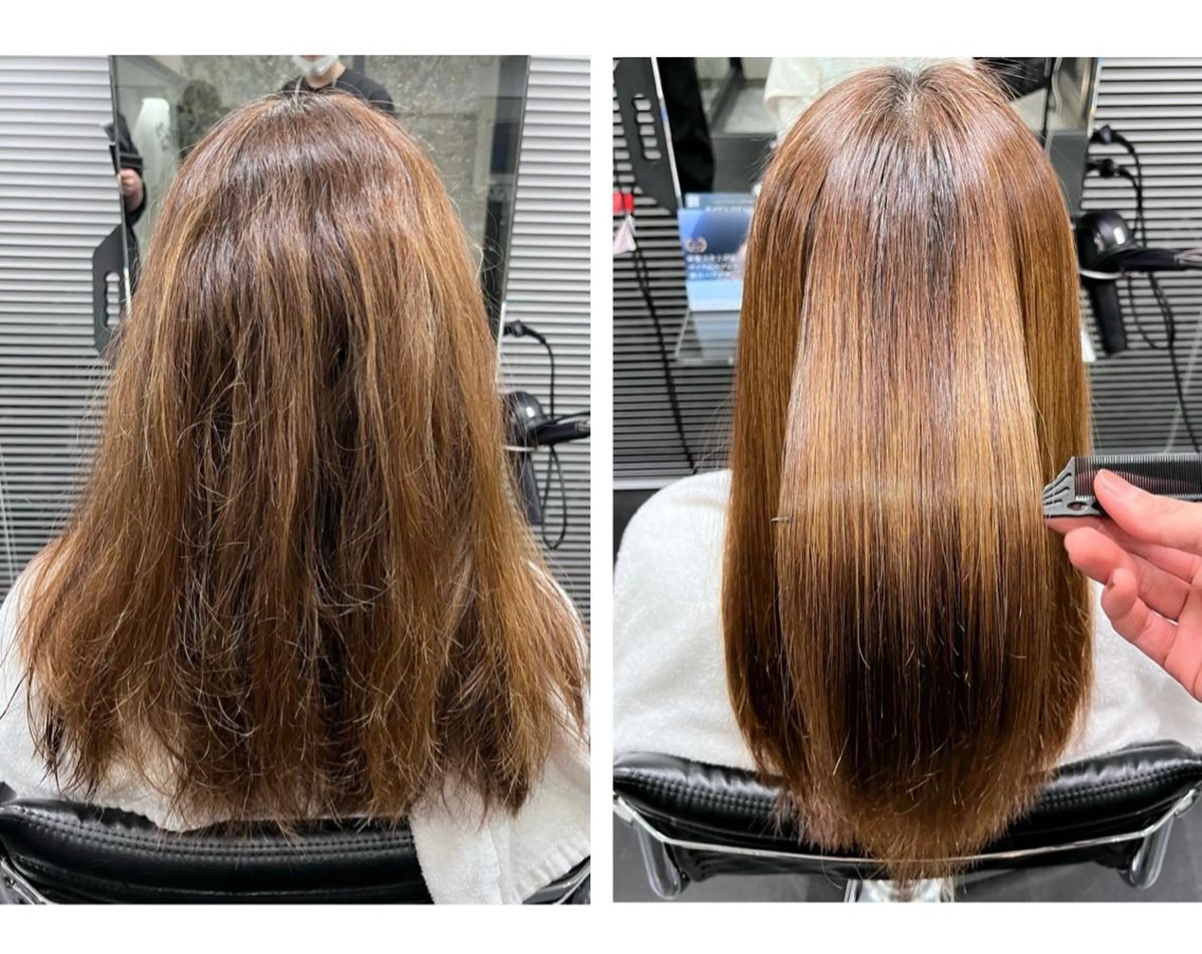 ロング ハイライト 酸性ストレート heir studio Baretta所属・山本 銀次郎のヘアスタイル