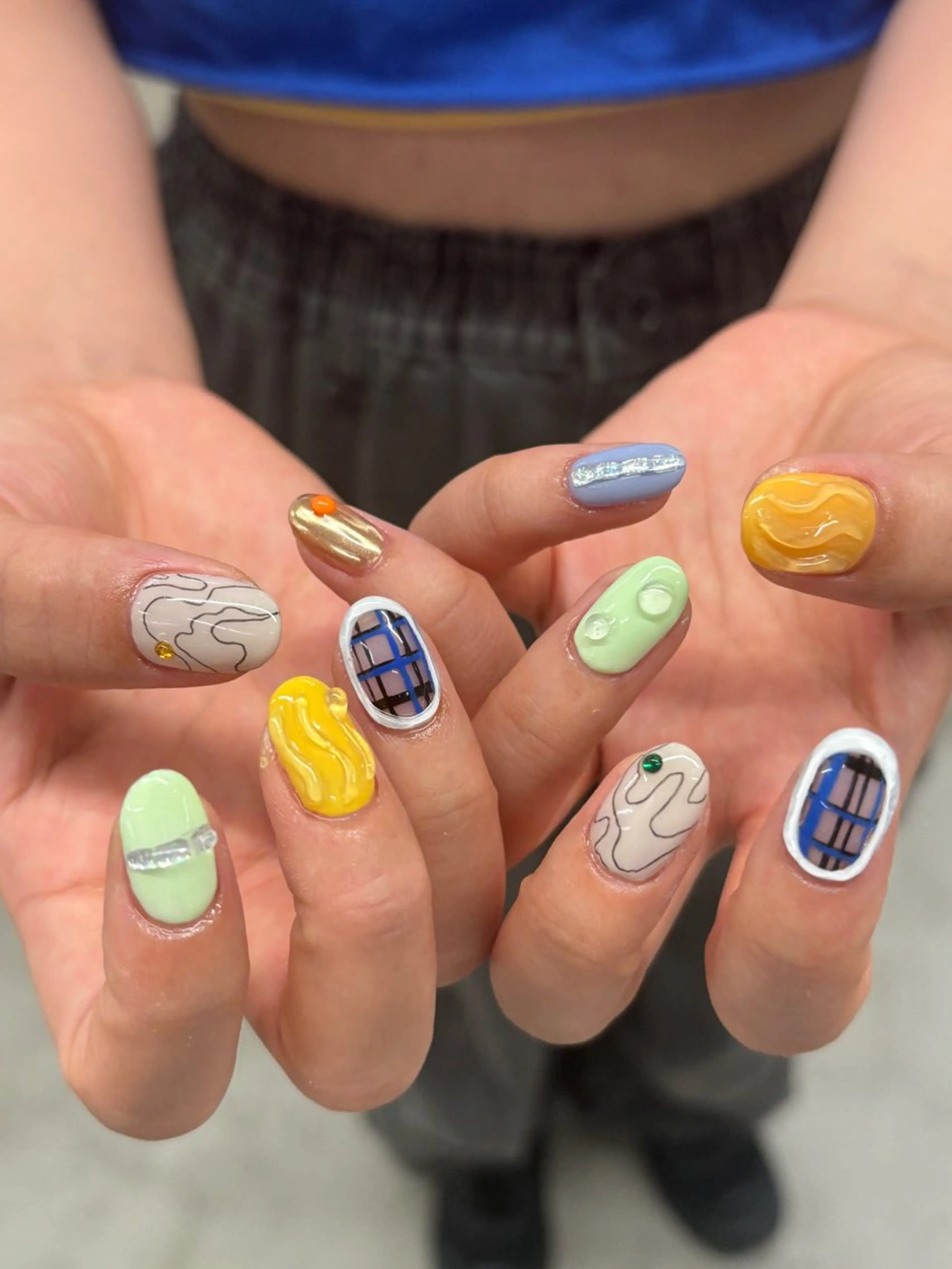 ネイル ぷっくりネイル ハンドネイル sister  mohawk所属・chika ／ nailのネイルデザイン