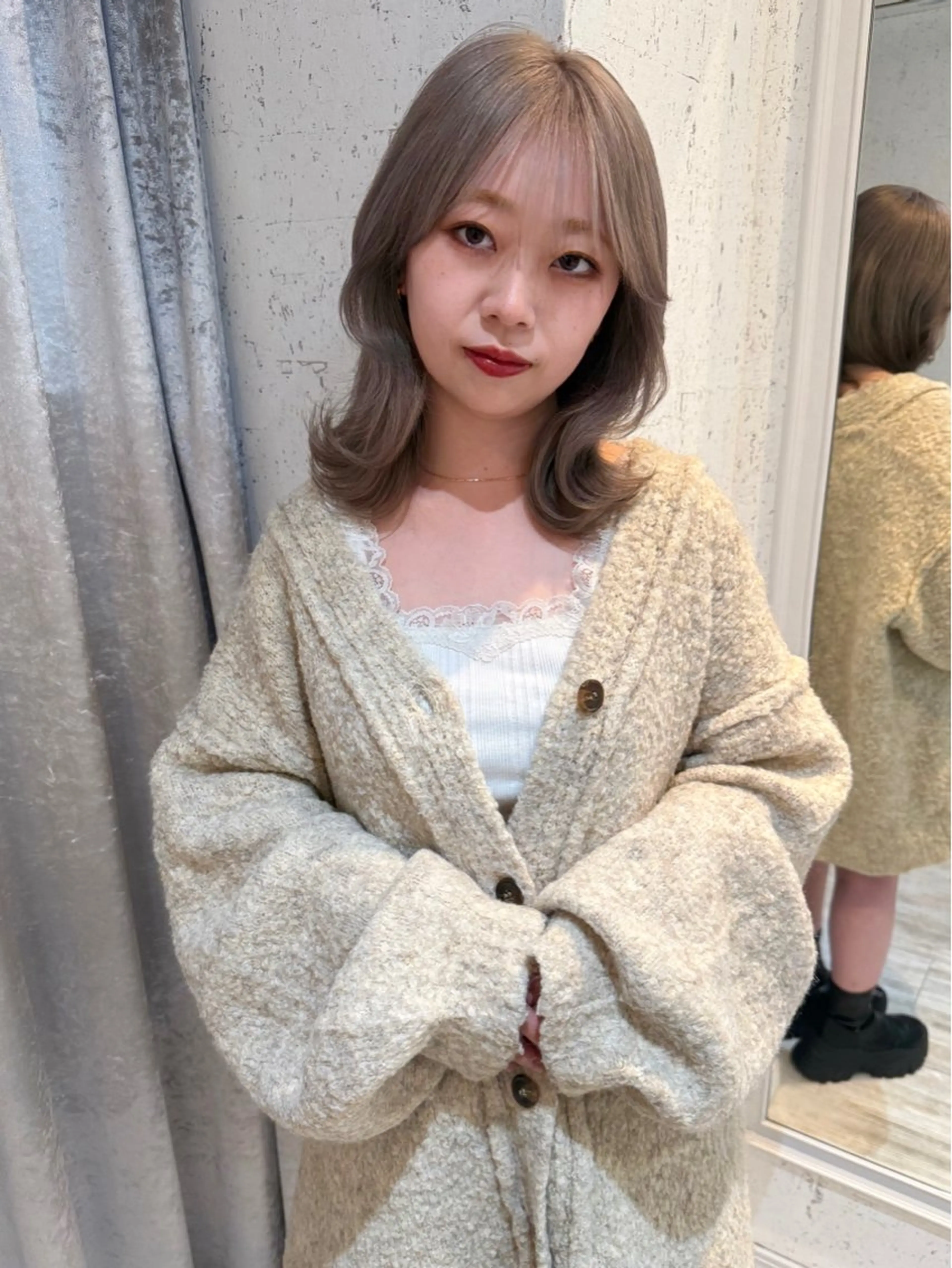 ミディアム カラー カット ヘアカラー トリートメント mai / linoah˚✧のヘアスタイル