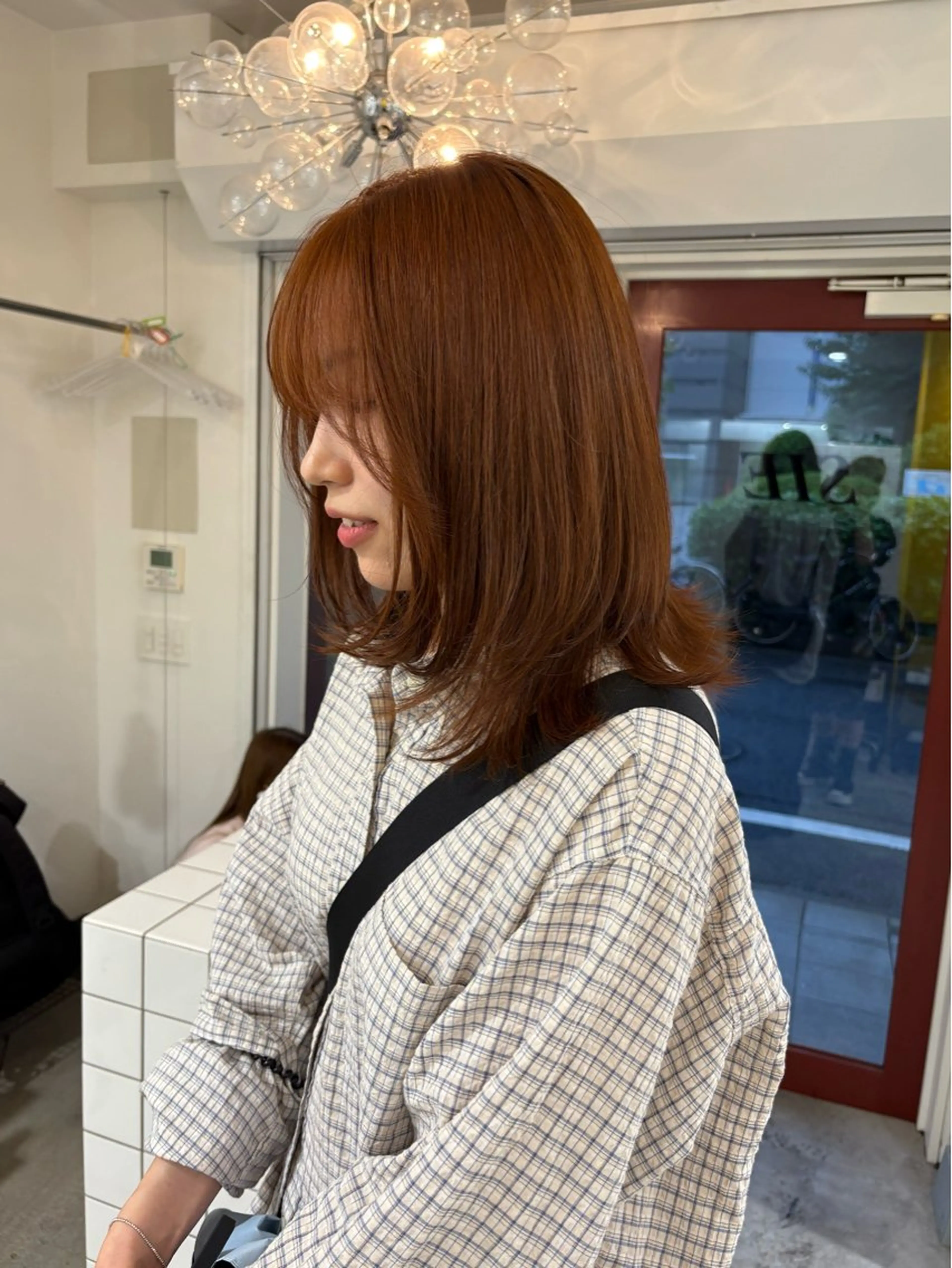 ミディアム カラー ヘアカラー kanami /ブリーチなし暖色のヘアスタイル