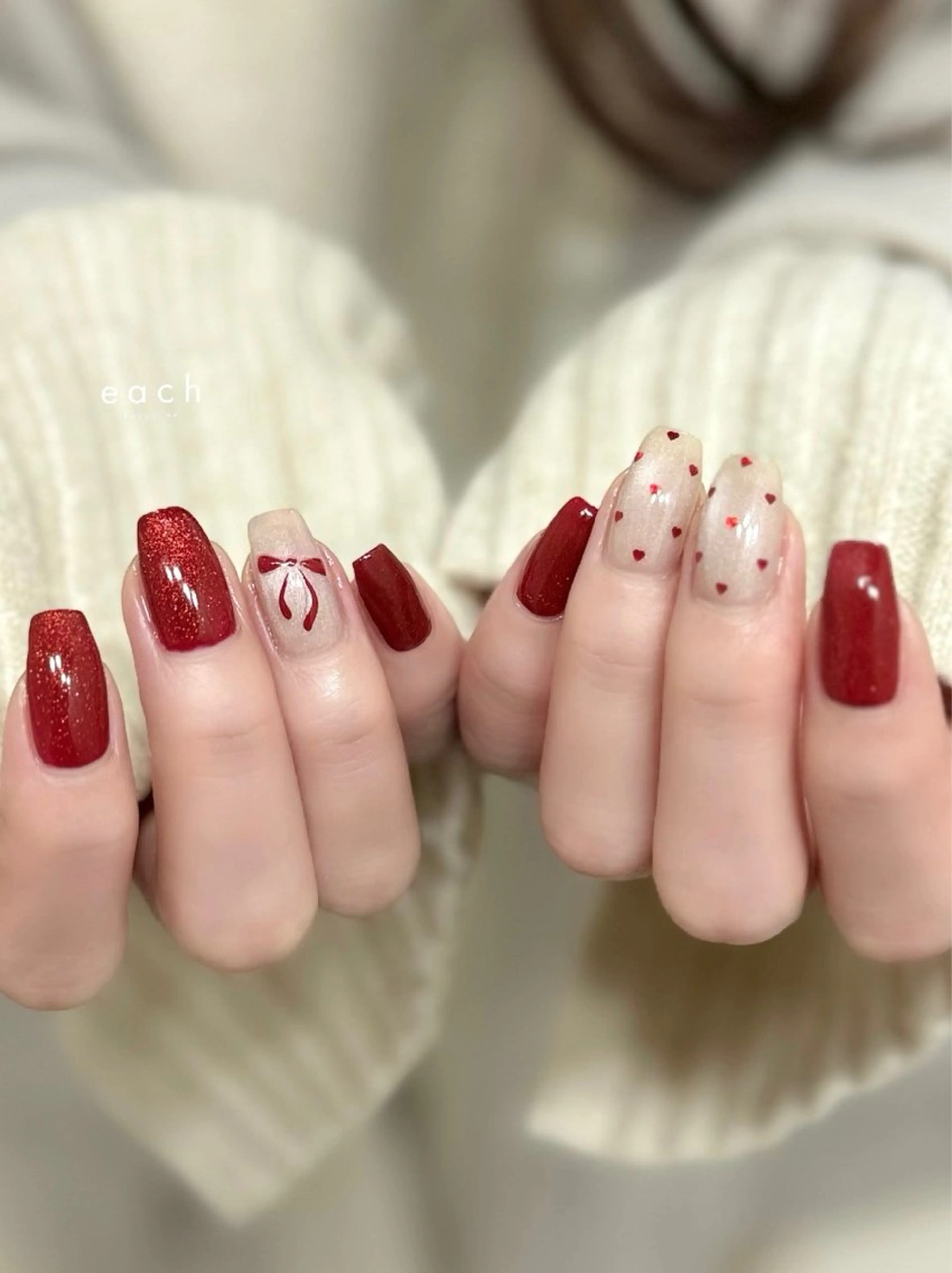 【12/5.8限定✨】𝐡𝐚𝐧𝐝｜アート(パーツ)やり放題🍒🫧お会計¥12,000→¥6,800の写真