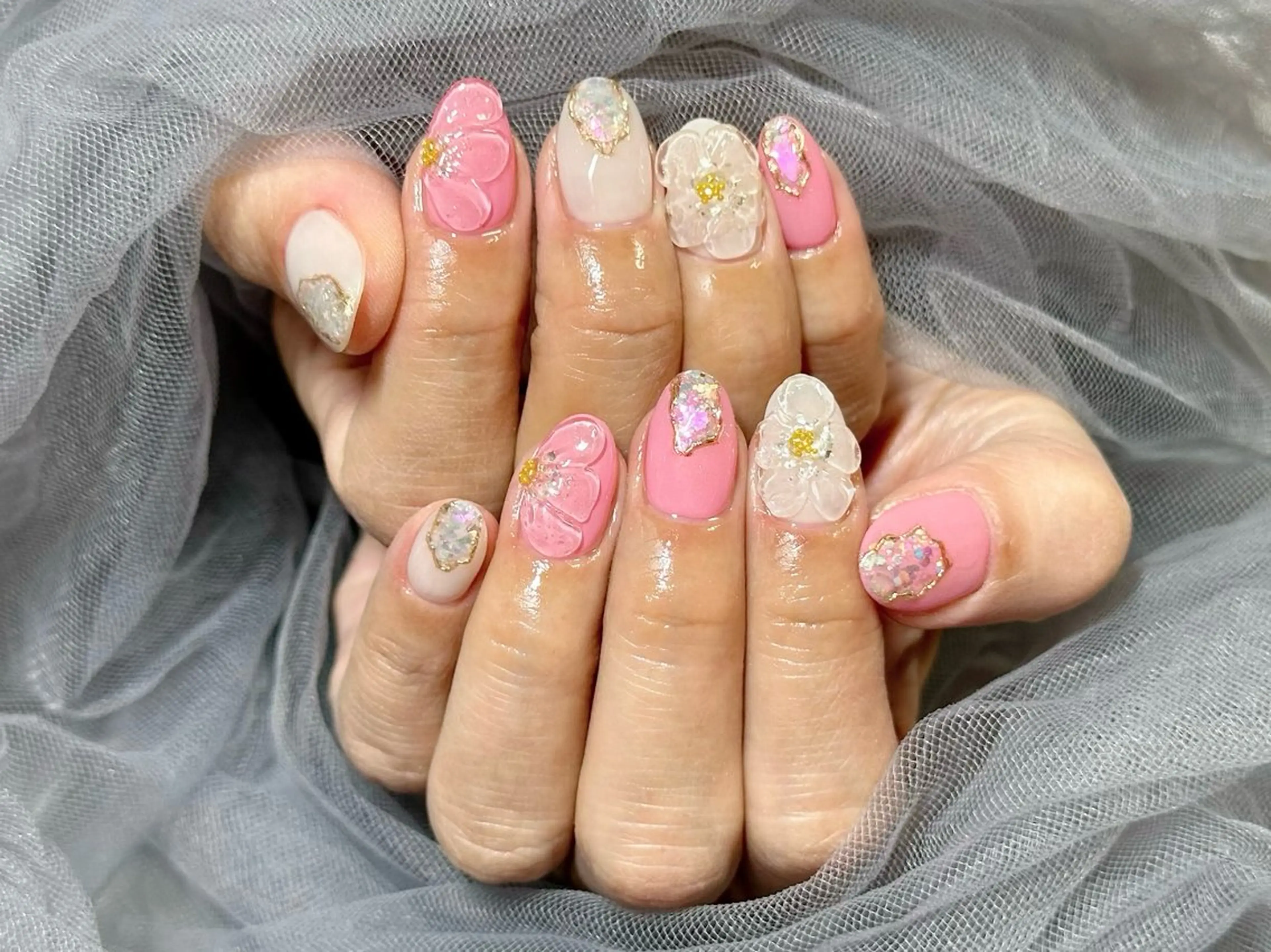 ネイル 桜ネイル 春ネイル ハンドネイル KURELLY所属・Nail Salon KURELLYのネイルデザイン