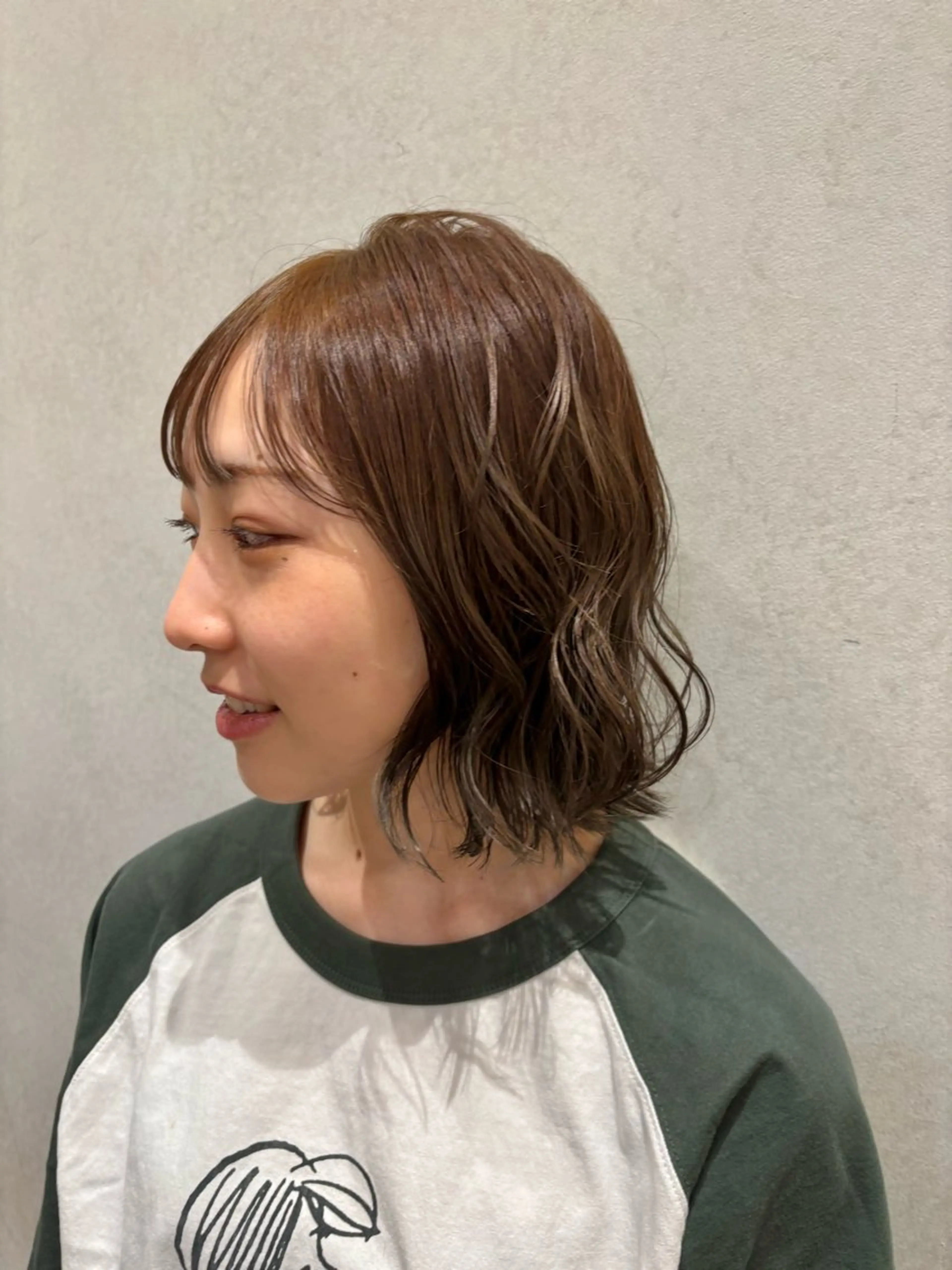 ミディアム ヘアカラー トリートメント ハイトーン/暖色 カラー/maoのヘアスタイル