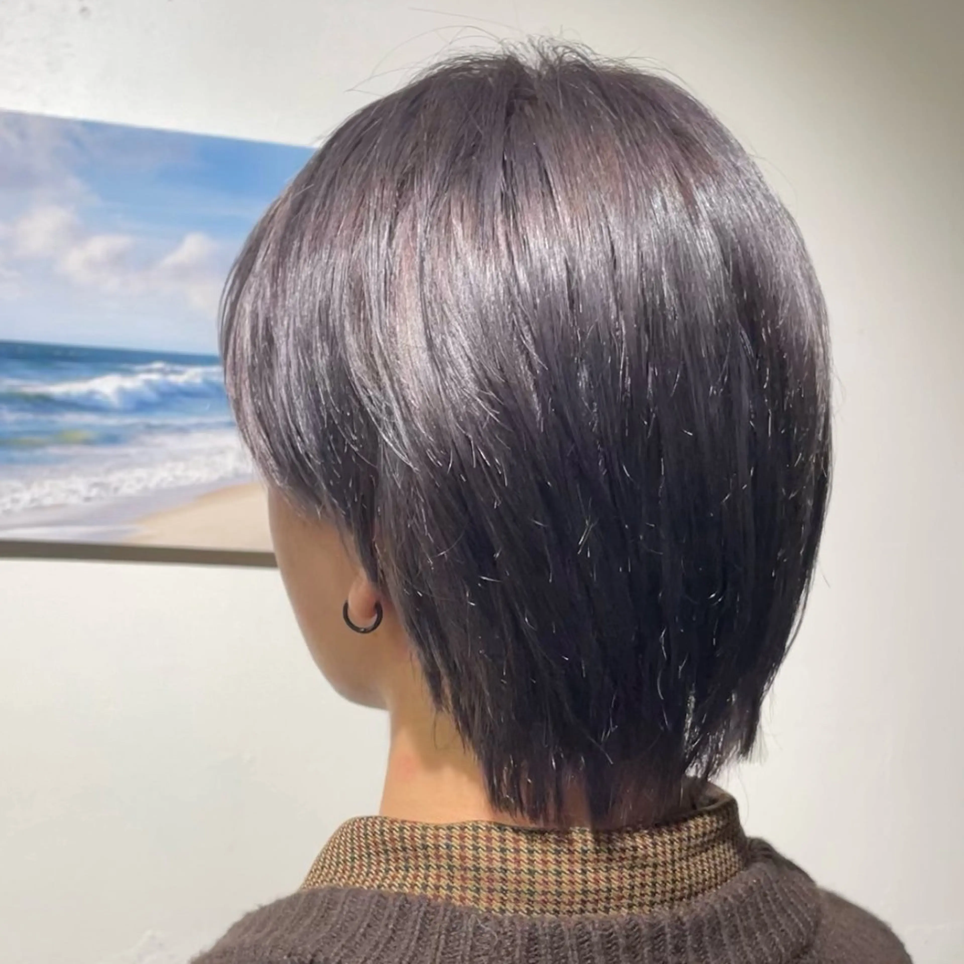 カラー メンズ カット ヘアカラー 飯島朋香 オリーブベージュ🌿のヘアスタイル