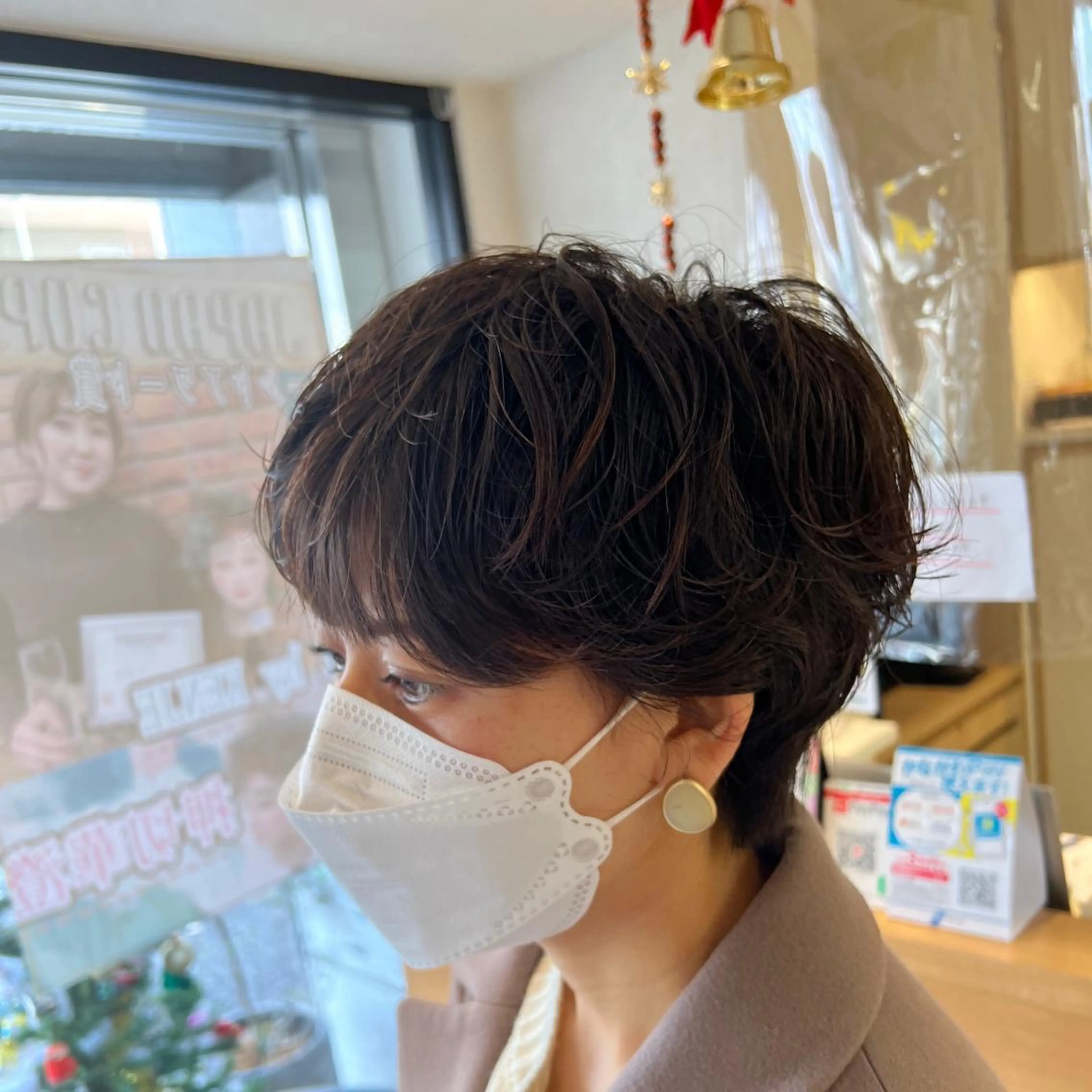 ショート パーマ カット パーマ 透明感カラー/ ダブルカラー /ソラのヘアスタイル