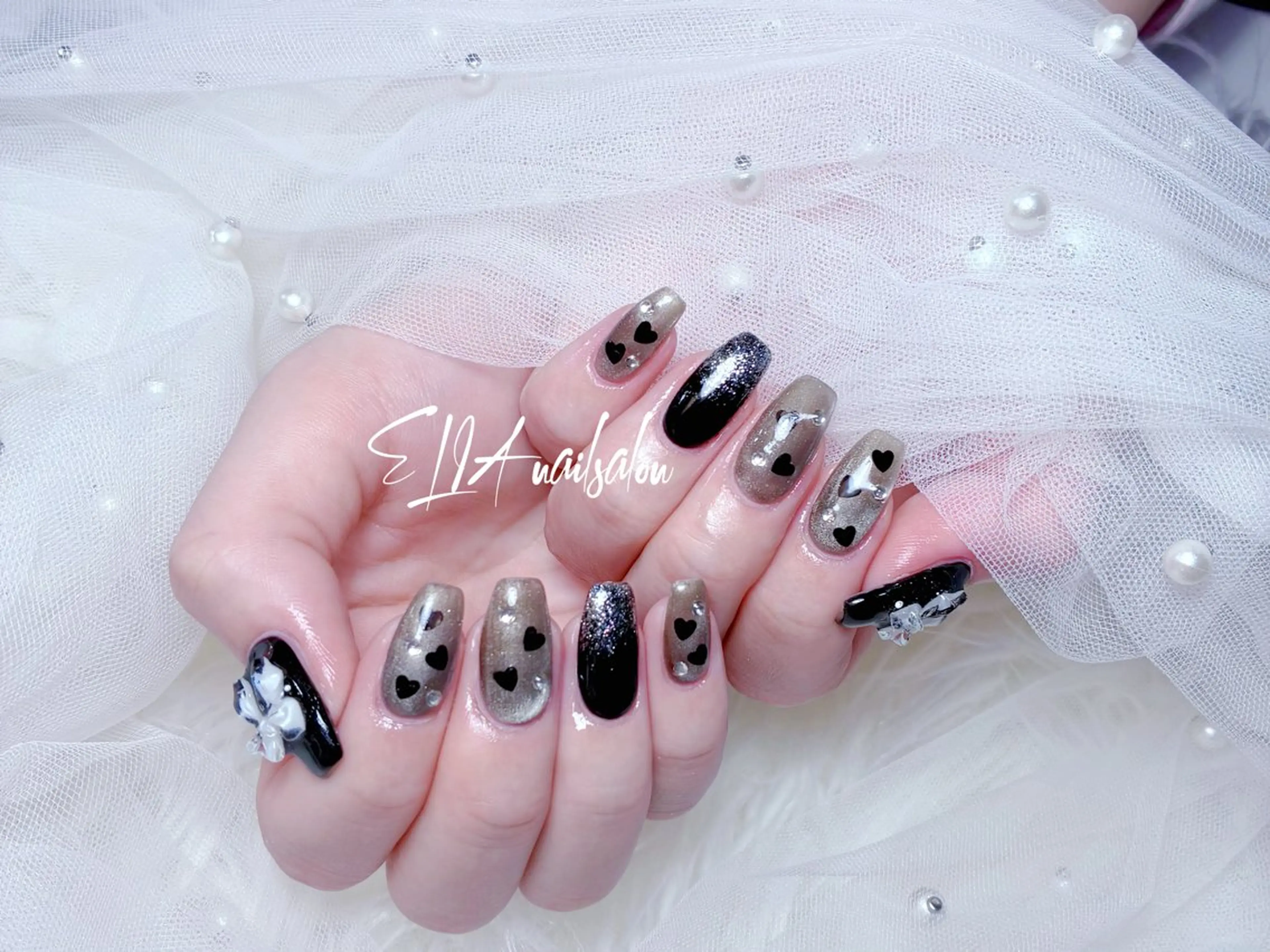 ミディアム ハンドネイル ハンドケア ELIA【エリア】 nailsalonのネイルデザイン