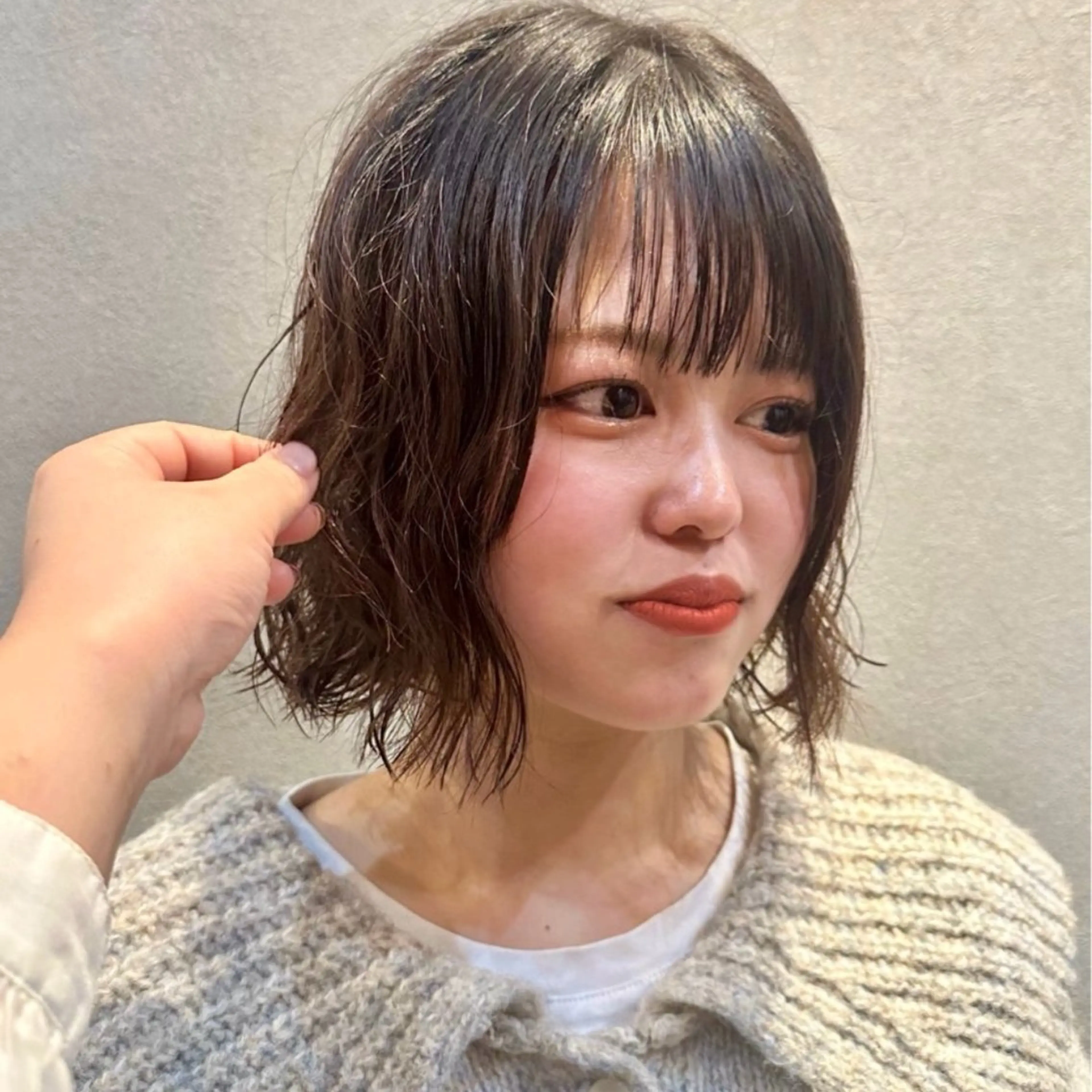ミディアム パーマ powderhair_luminity所属・矢澤涼夏 モデル募集中のヘアスタイル