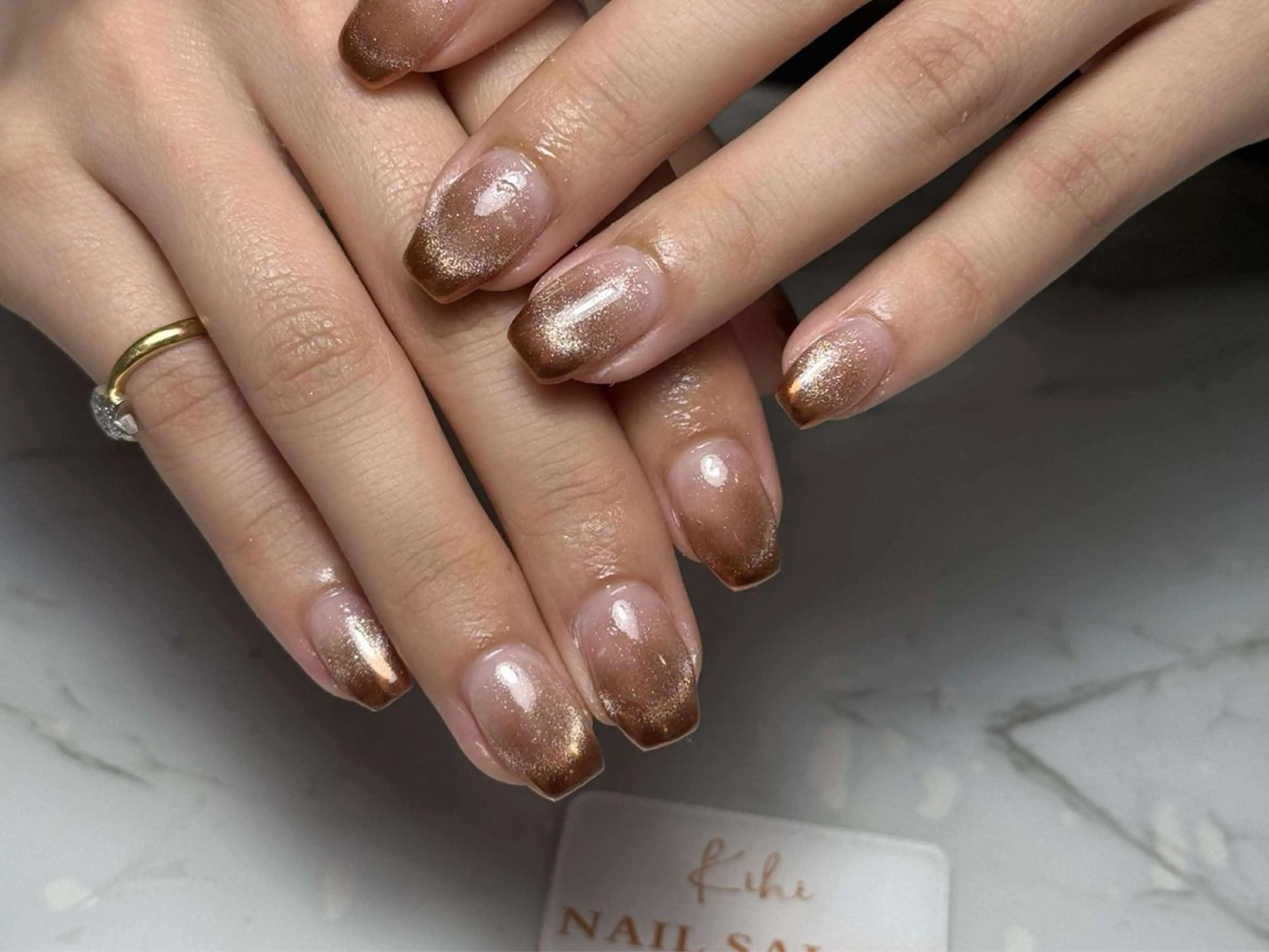 ネイル アートネイル フレンチネイル ジェルネイル グラデーション 韓国ネイル ハンドネイル ハンドケア Nail Salon Kihi さくらのネイルデザイン