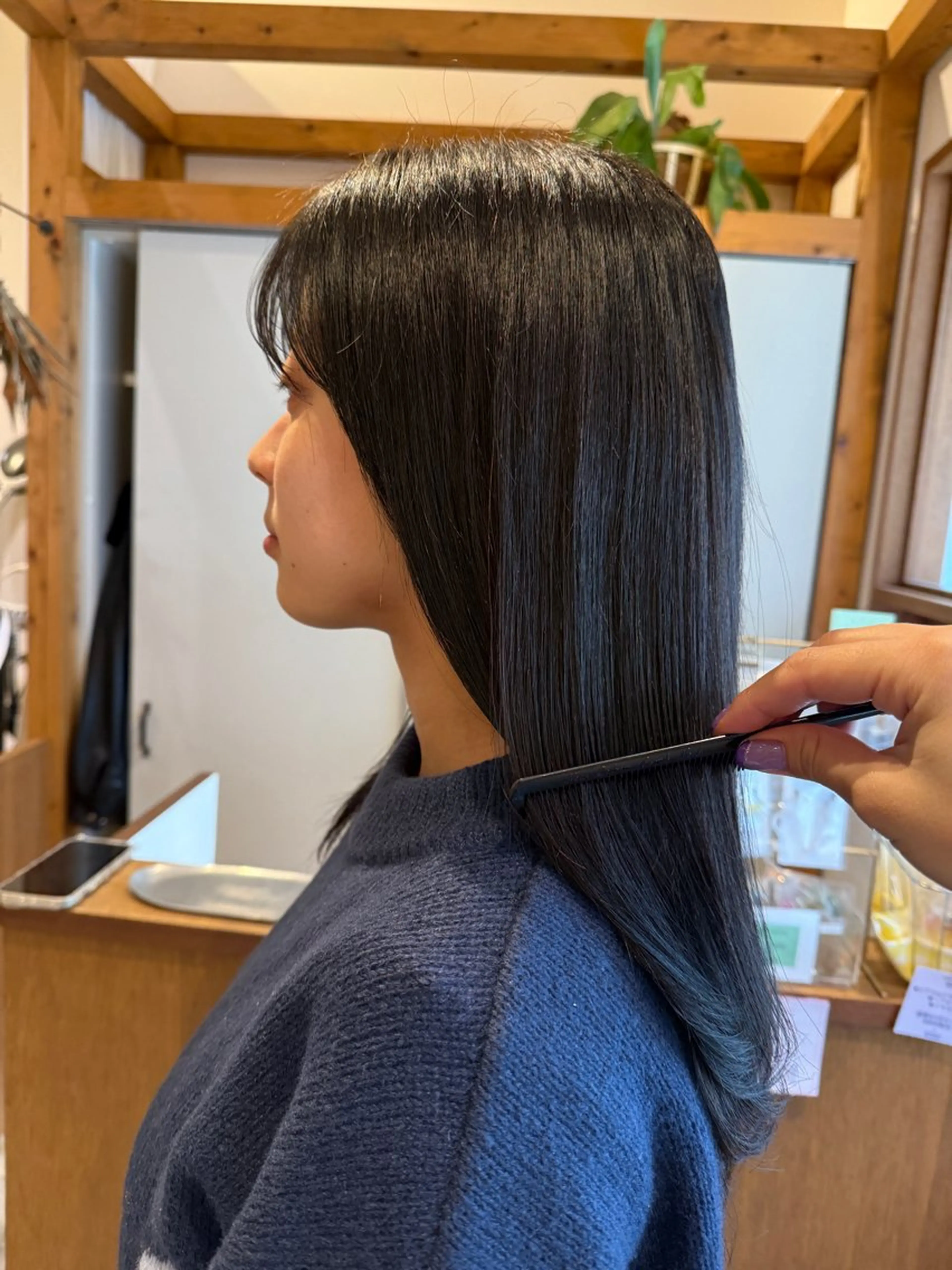 セミロング カラー ヘアカラー ‎🤍江坂 ハヤシアヤナ‎🤍のヘアスタイル
