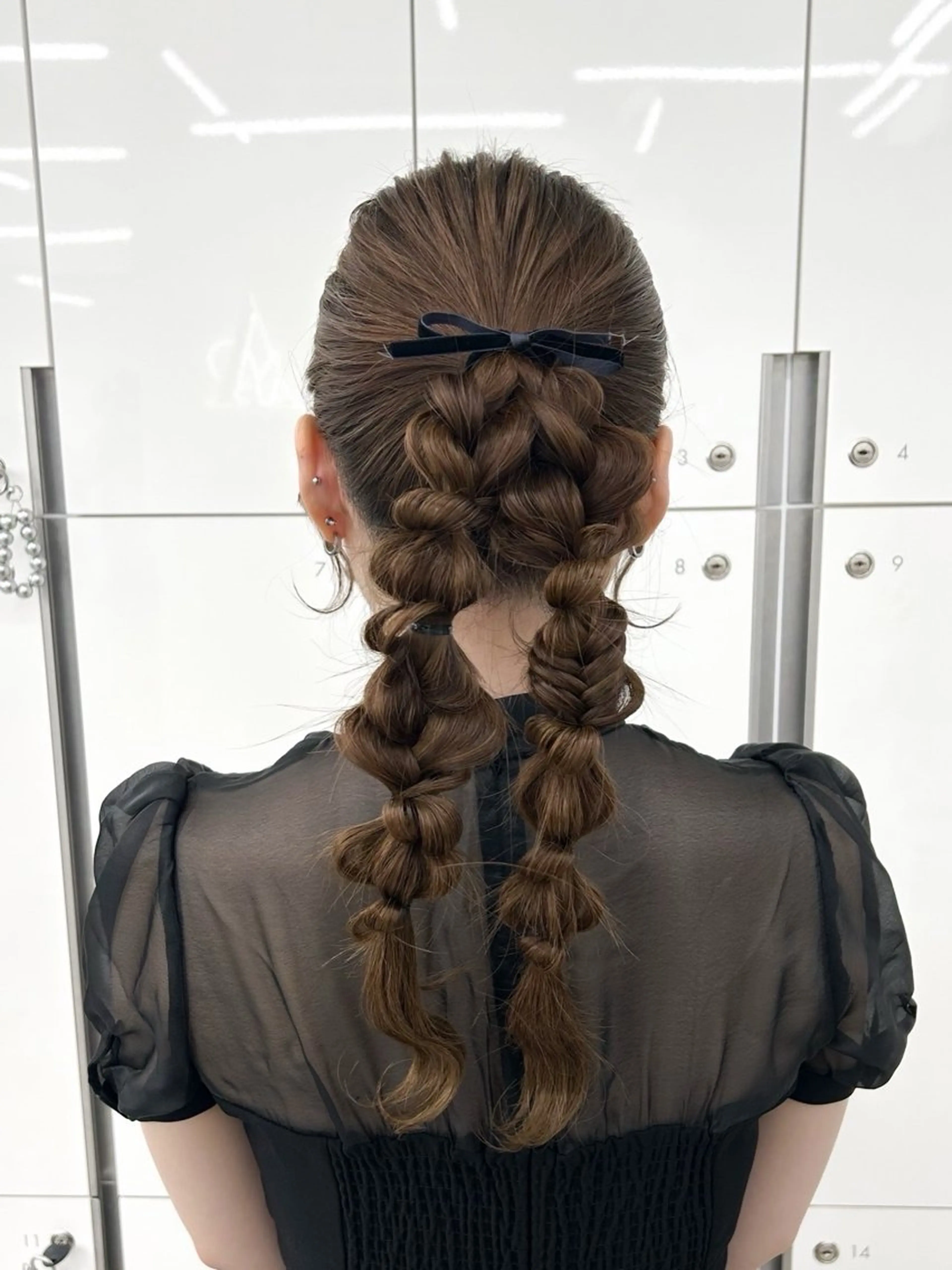 ヘアアレンジ ポニーテール ヘアセット 韓国ヘア/顔周り ヘアセット/加藤優里のヘアスタイル