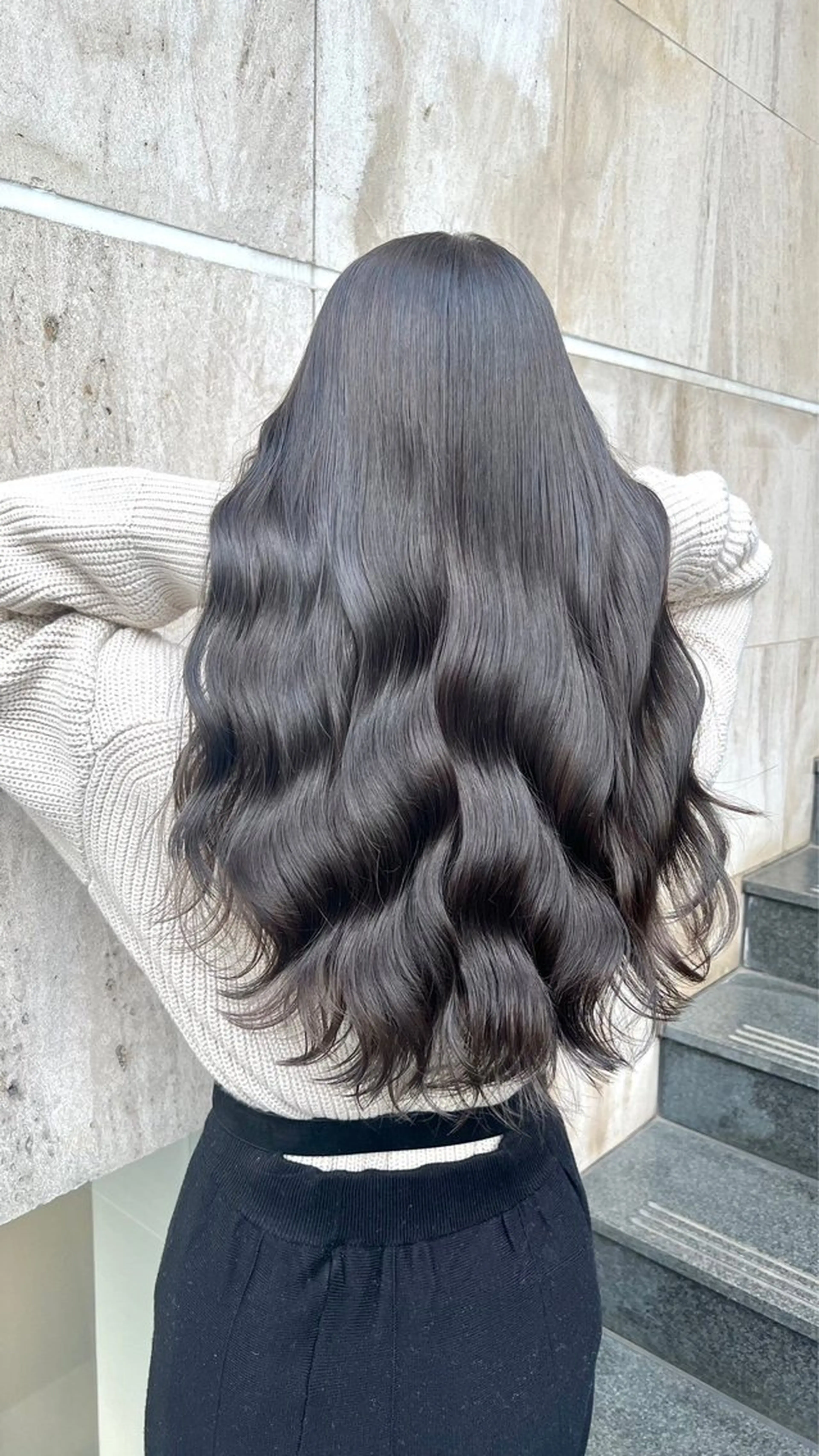 ロング カラー ブリーチ ダブルカラー ハイライトカラー ブリーチなしカラー ハイライト 艶髪/髪質改善/ NATSUKI🍯のヘアスタイル