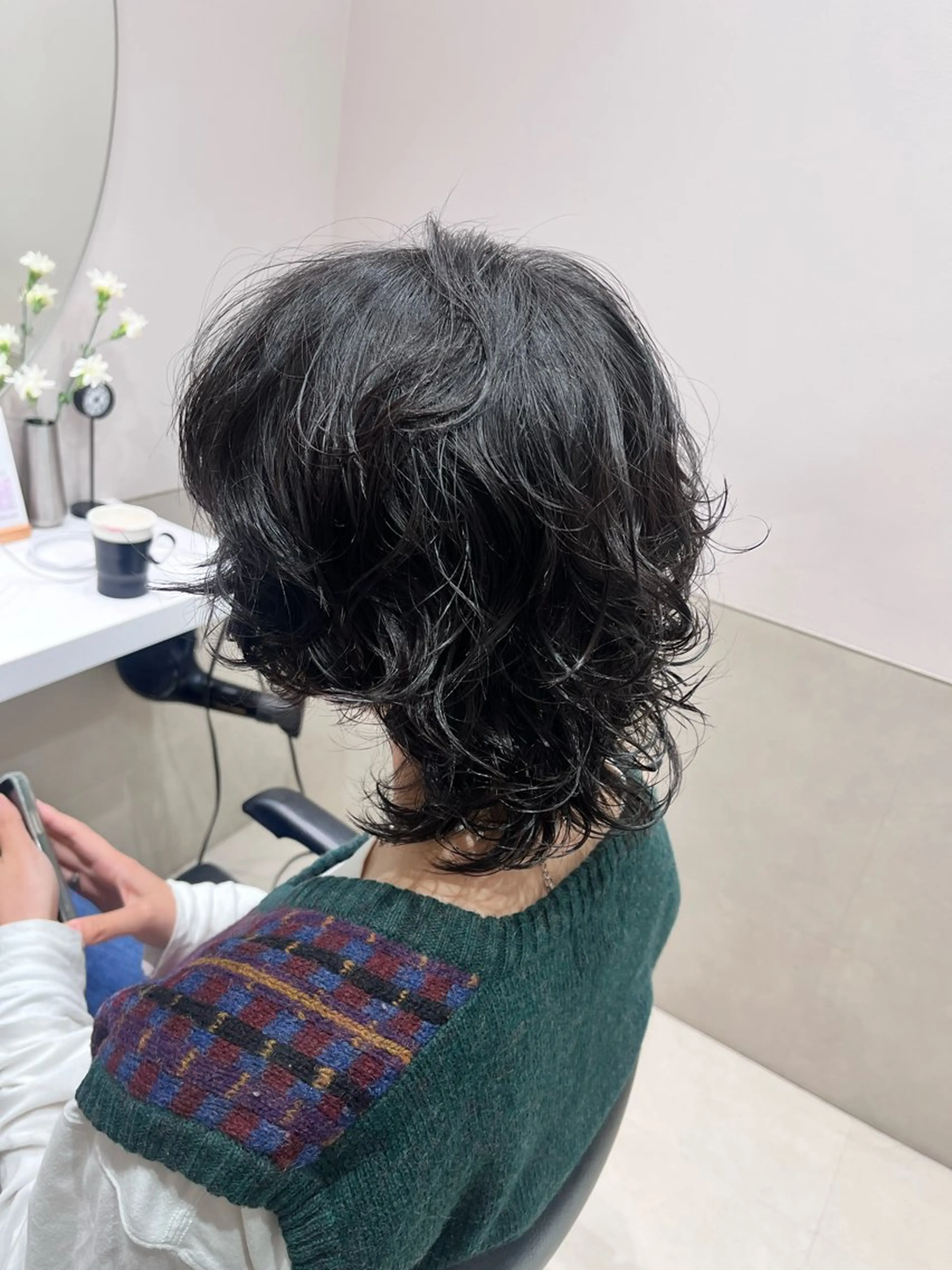 ショート パーマ レイヤーカット ウルフカット GO TODAY SHAiRE SALON 横浜Mare所属・🫧こおりやま なつみ🫧のヘアスタイル